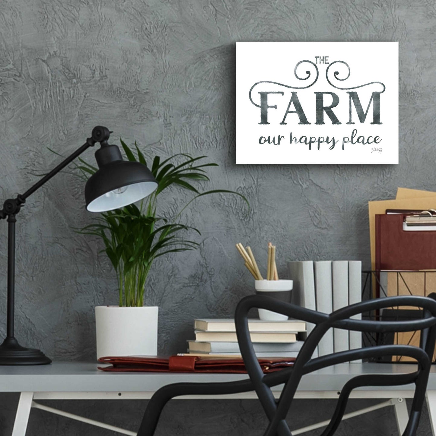 Epic Art 'The Farm - Our Happy Place' by Marla Rae, Acrylic Glass Wall Art,16x12