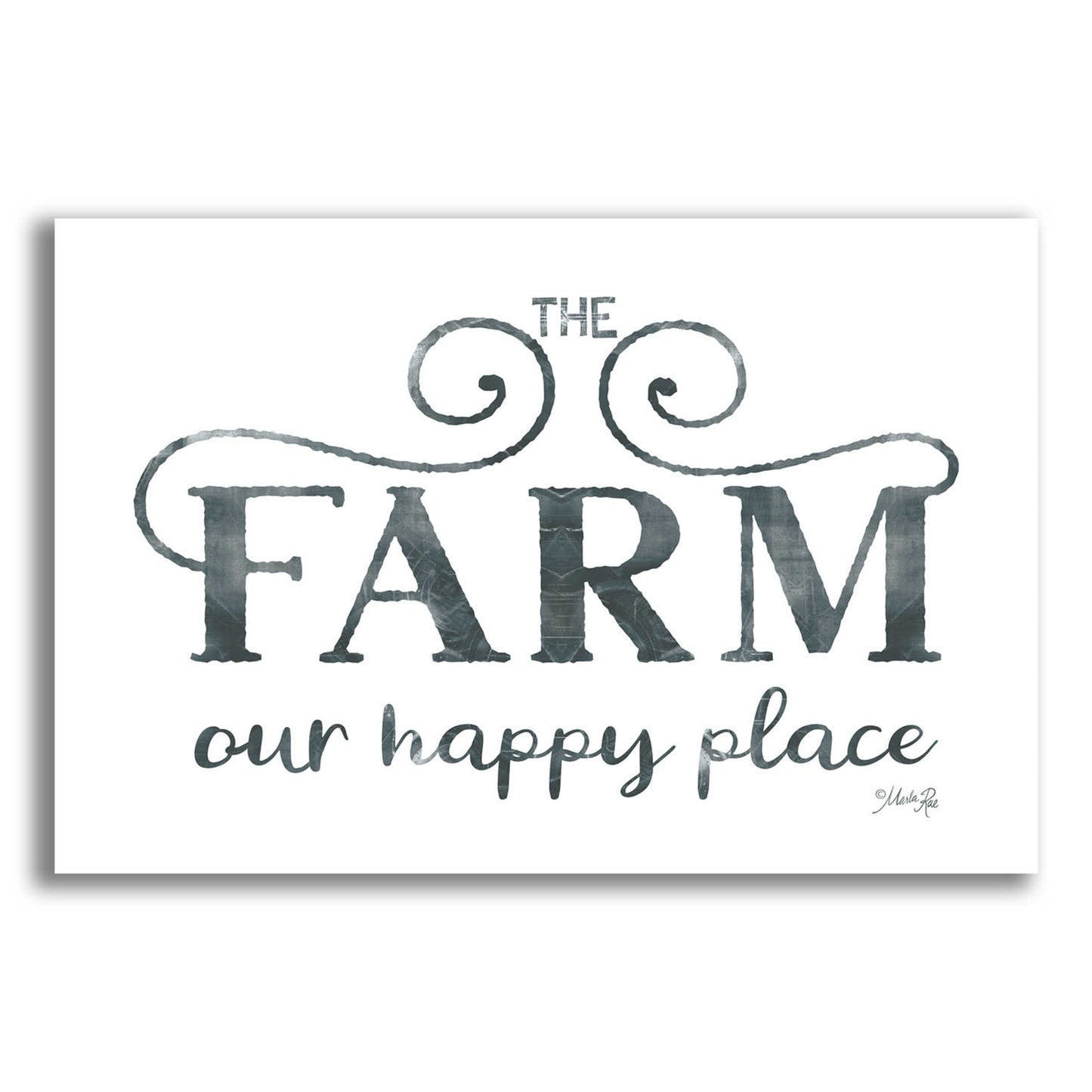 Epic Art 'The Farm - Our Happy Place' by Marla Rae, Acrylic Glass Wall Art,16x12