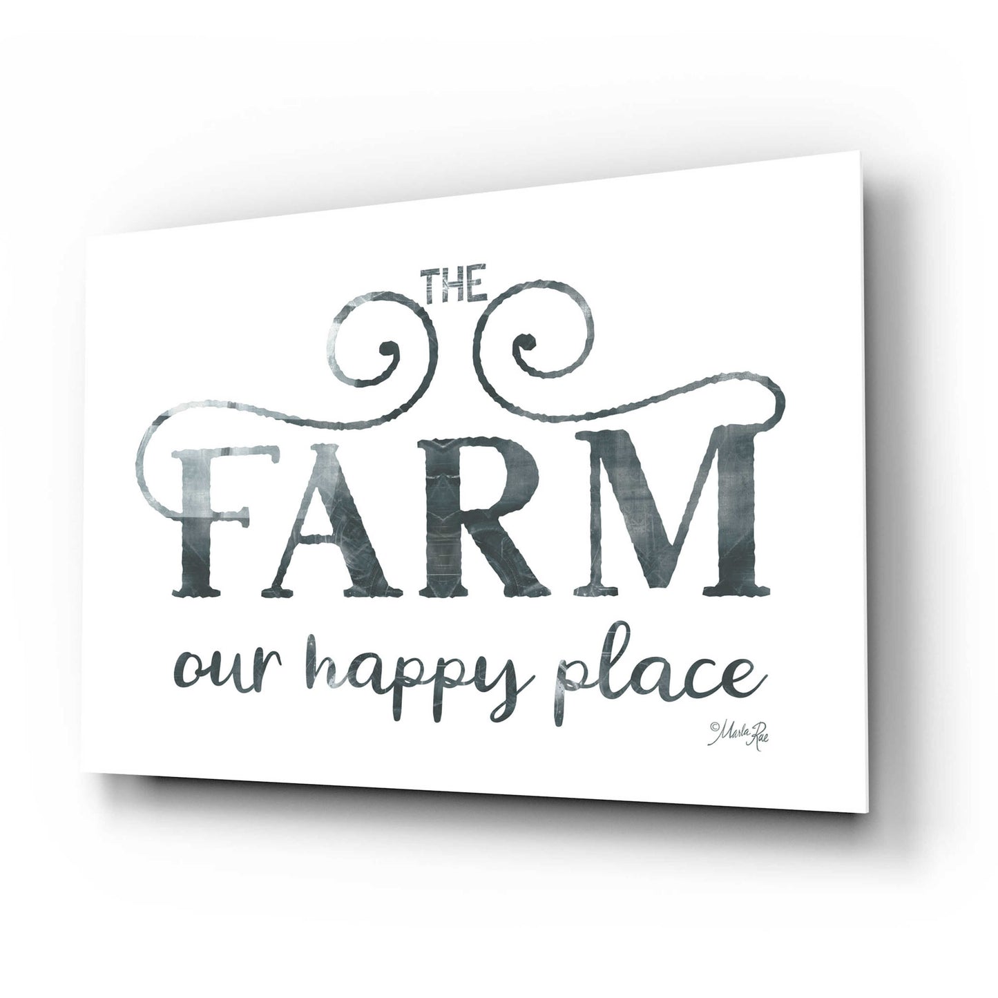 Epic Art 'The Farm - Our Happy Place' by Marla Rae, Acrylic Glass Wall Art,24x16