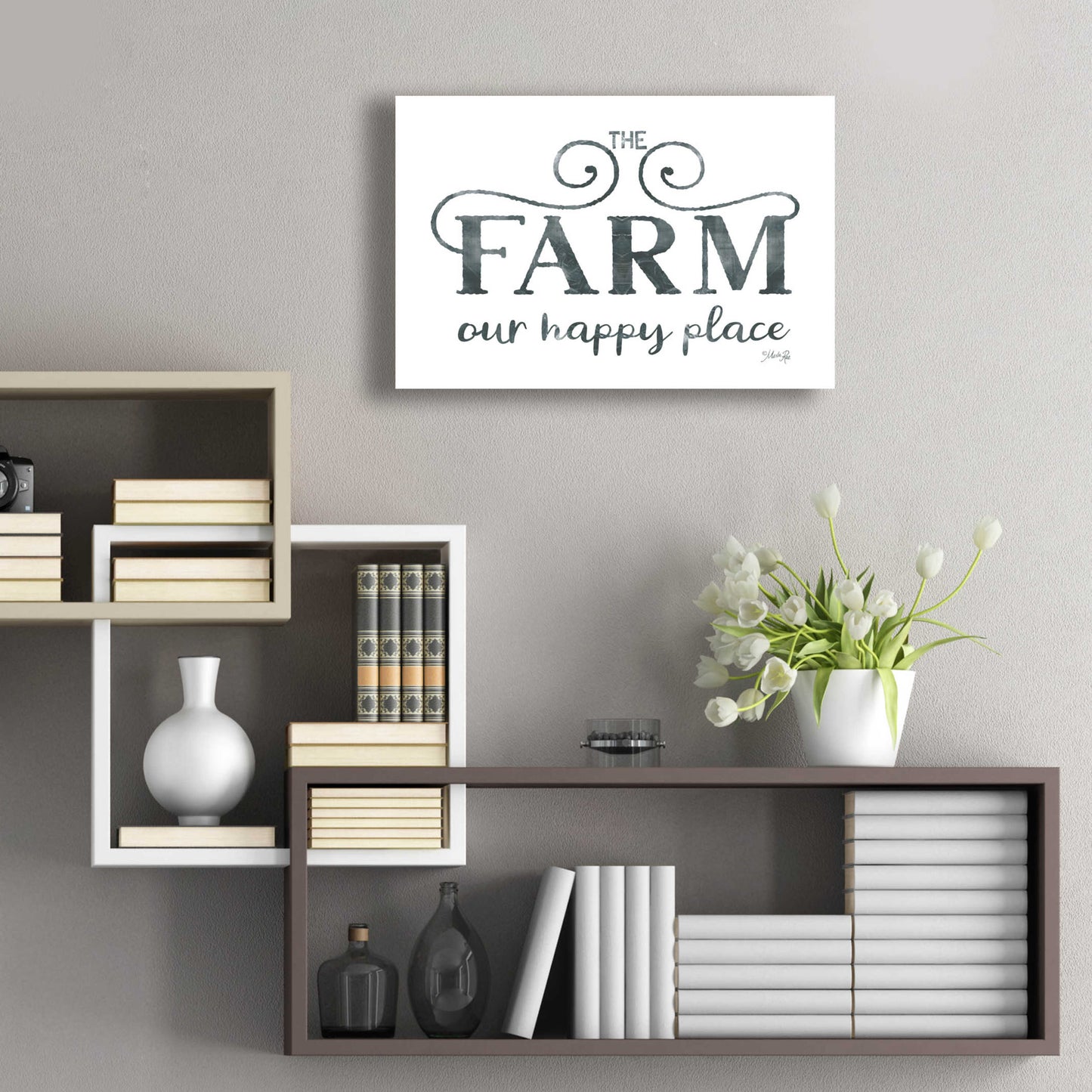 Epic Art 'The Farm - Our Happy Place' by Marla Rae, Acrylic Glass Wall Art,24x16