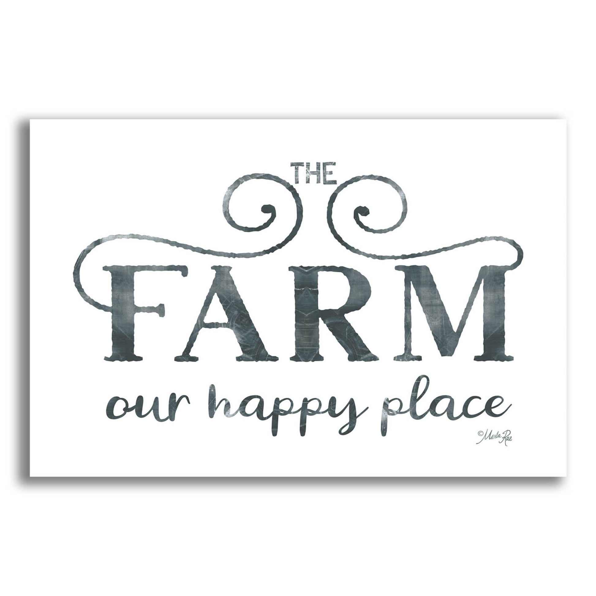 Epic Art 'The Farm - Our Happy Place' by Marla Rae, Acrylic Glass Wall Art,24x16