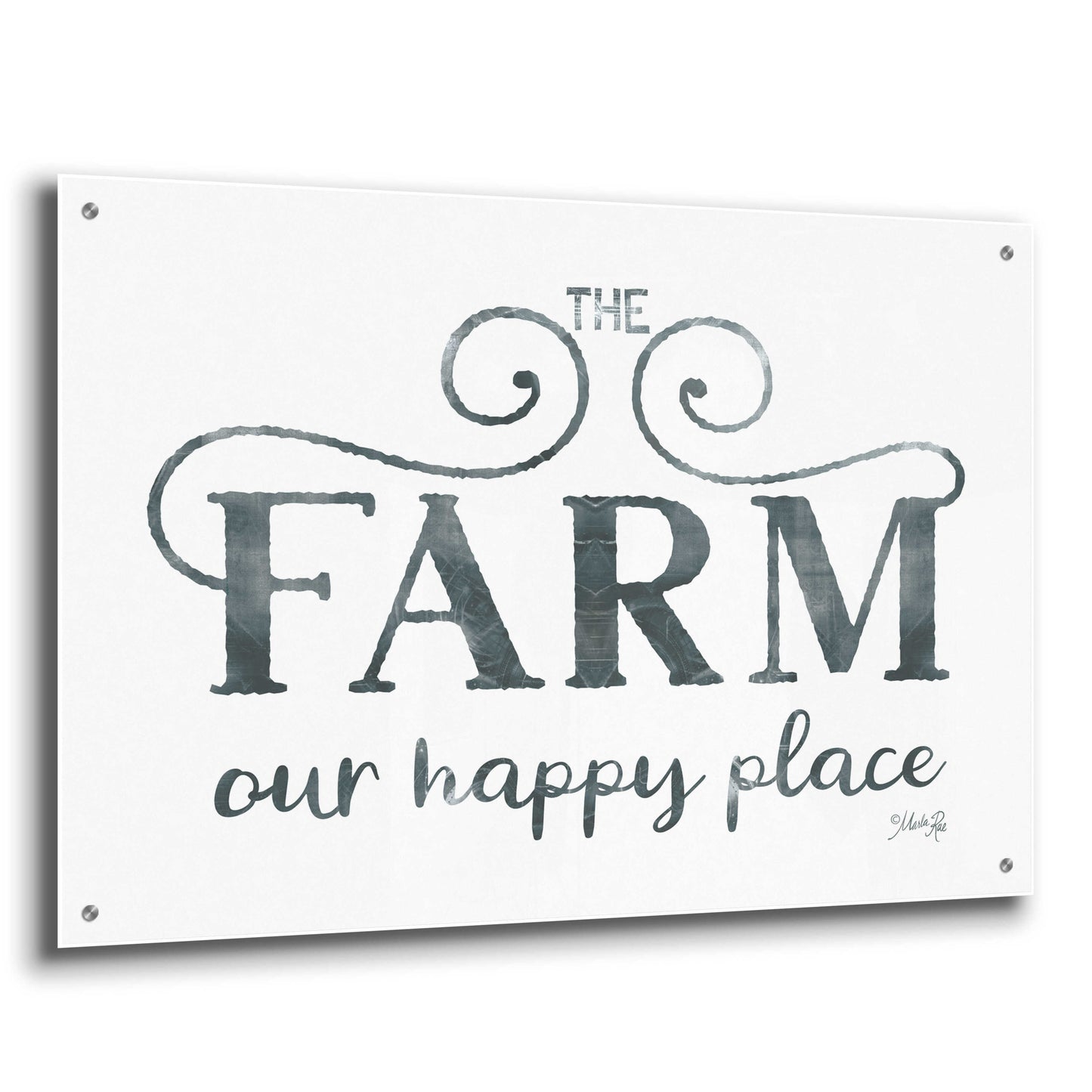 Epic Art 'The Farm - Our Happy Place' by Marla Rae, Acrylic Glass Wall Art,36x24