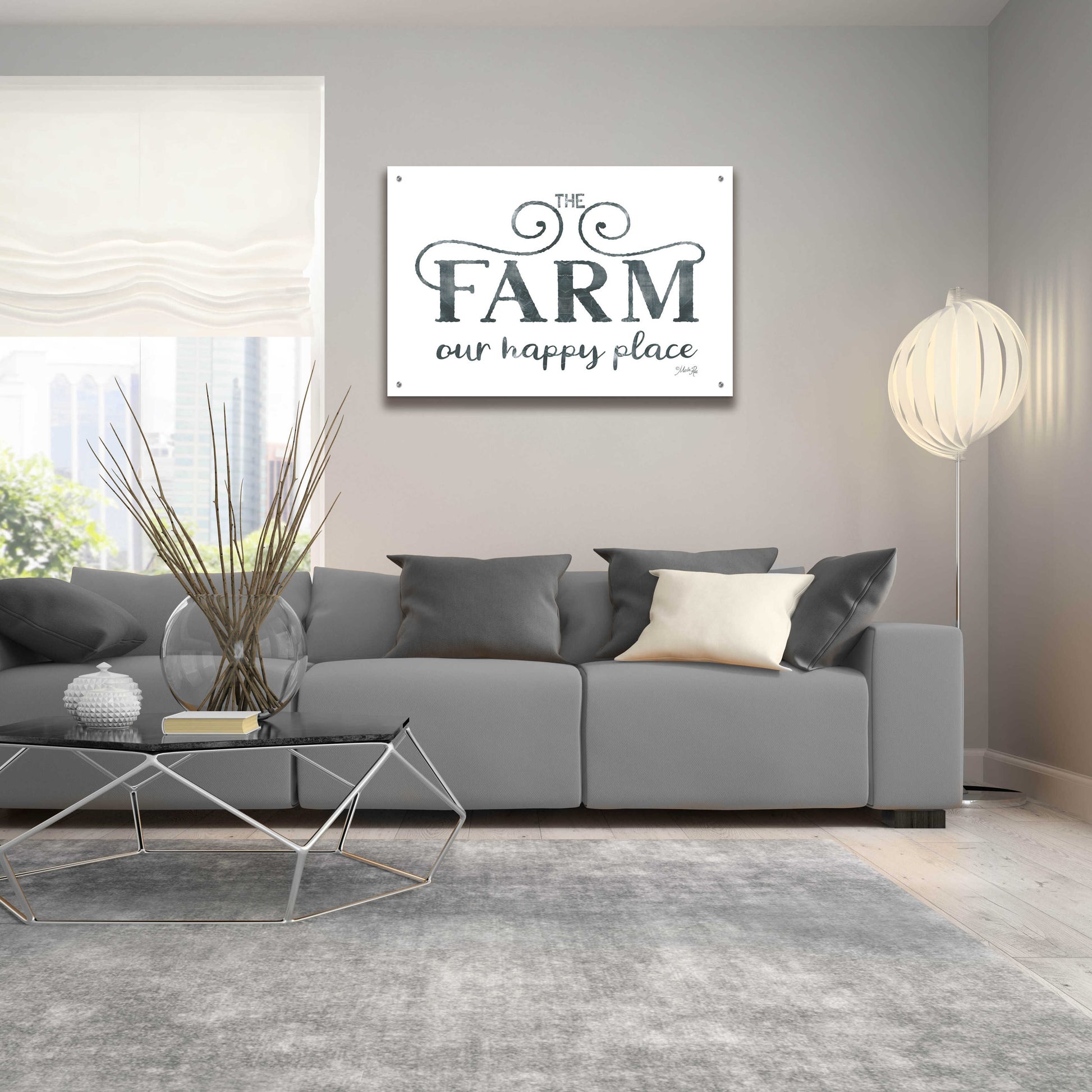 Epic Art 'The Farm - Our Happy Place' by Marla Rae, Acrylic Glass Wall Art,36x24