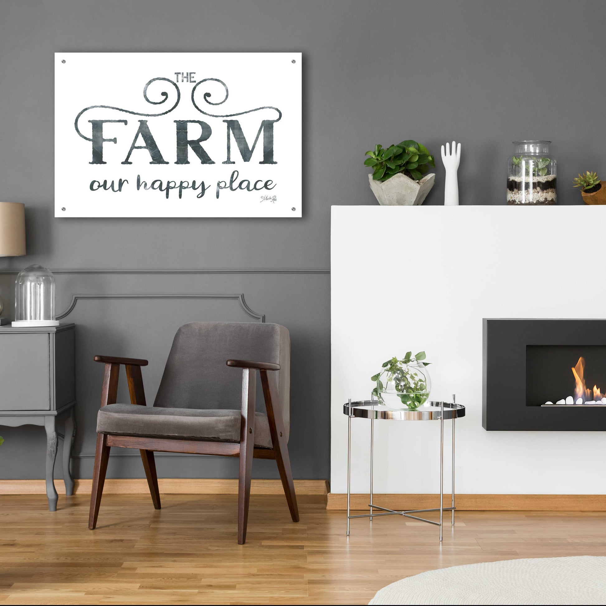 Epic Art 'The Farm - Our Happy Place' by Marla Rae, Acrylic Glass Wall Art,36x24