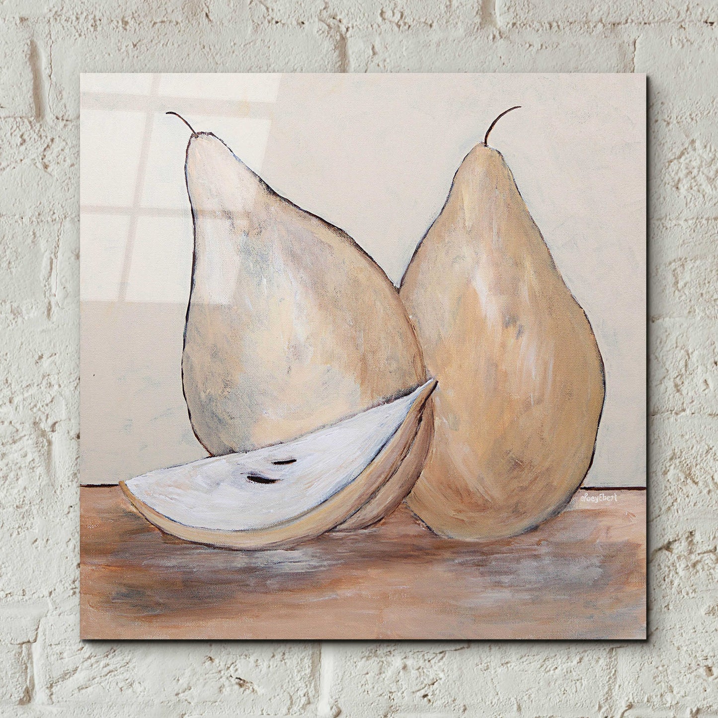 Epic Art 'Pair of Pears' by Roey Ebert, Acrylic Glass Wall Art,12x12