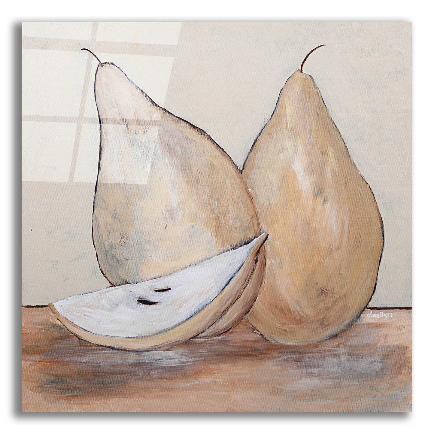 Epic Art 'Pair of Pears' by Roey Ebert, Acrylic Glass Wall Art,12x12