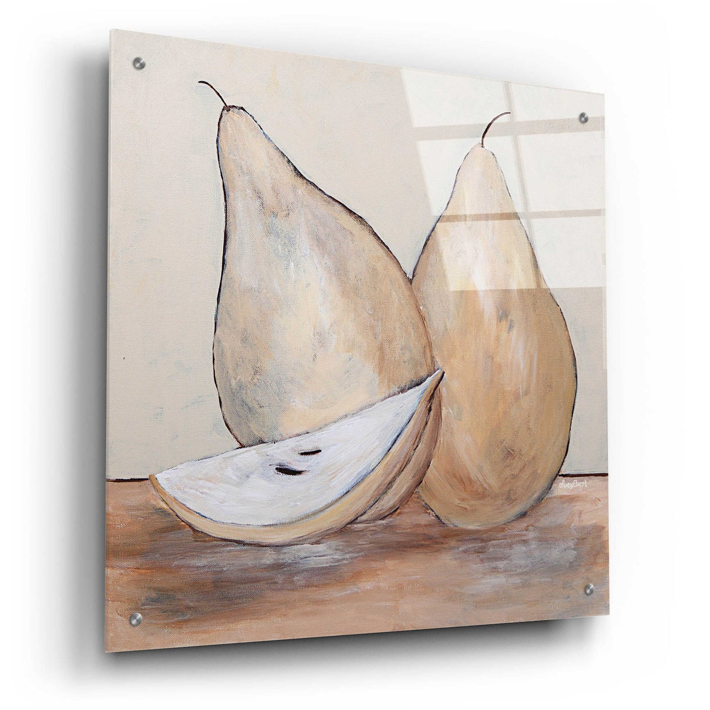 Epic Art 'Pair of Pears' by Roey Ebert, Acrylic Glass Wall Art,24x24