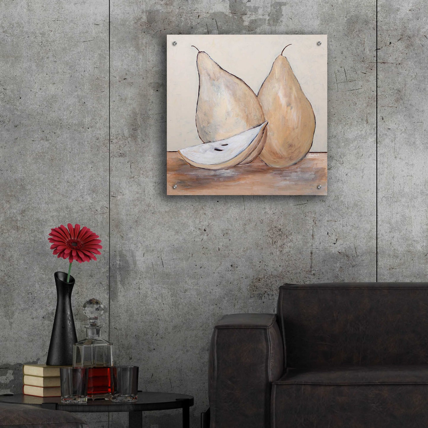 Epic Art 'Pair of Pears' by Roey Ebert, Acrylic Glass Wall Art,24x24