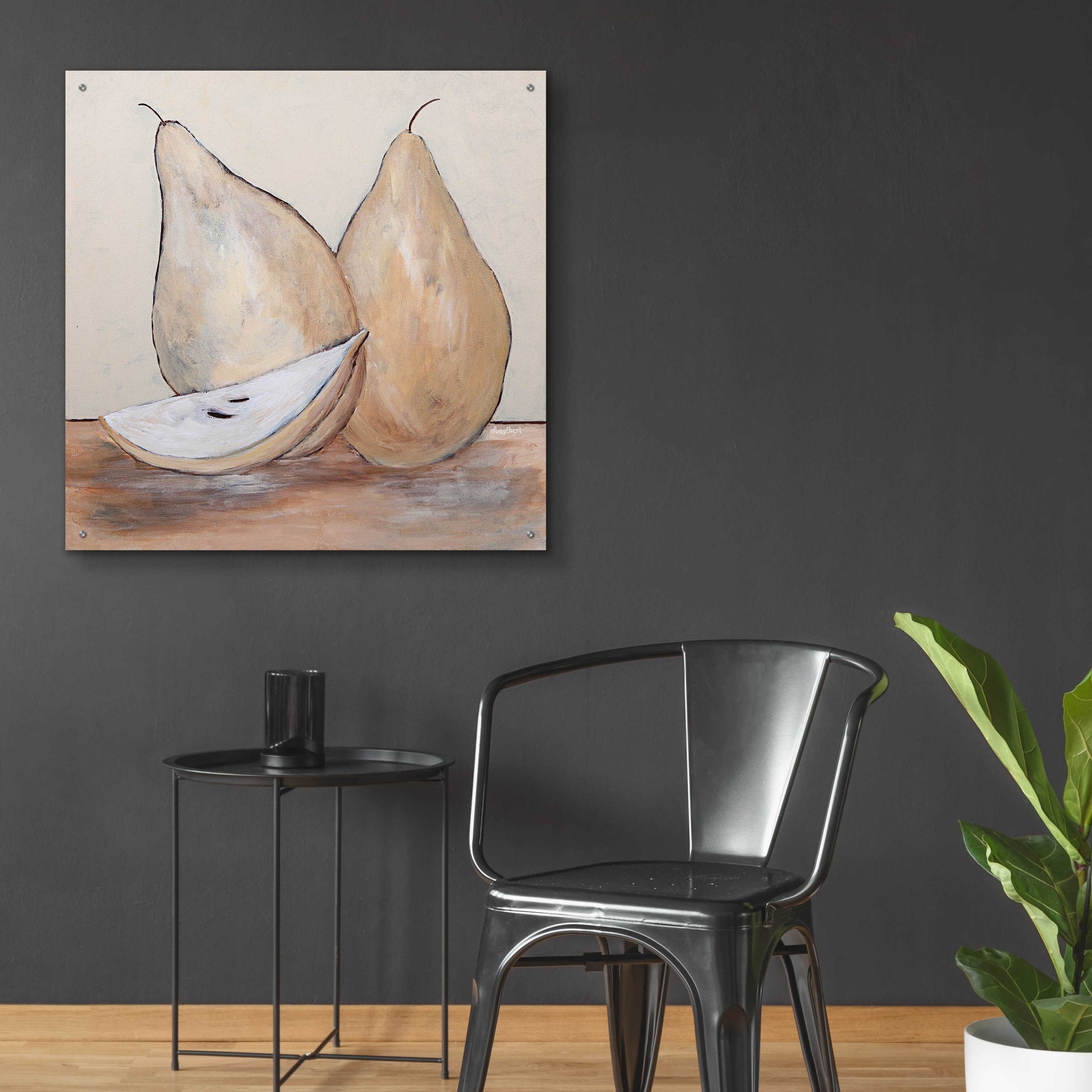 Epic Art 'Pair of Pears' by Roey Ebert, Acrylic Glass Wall Art,36x36