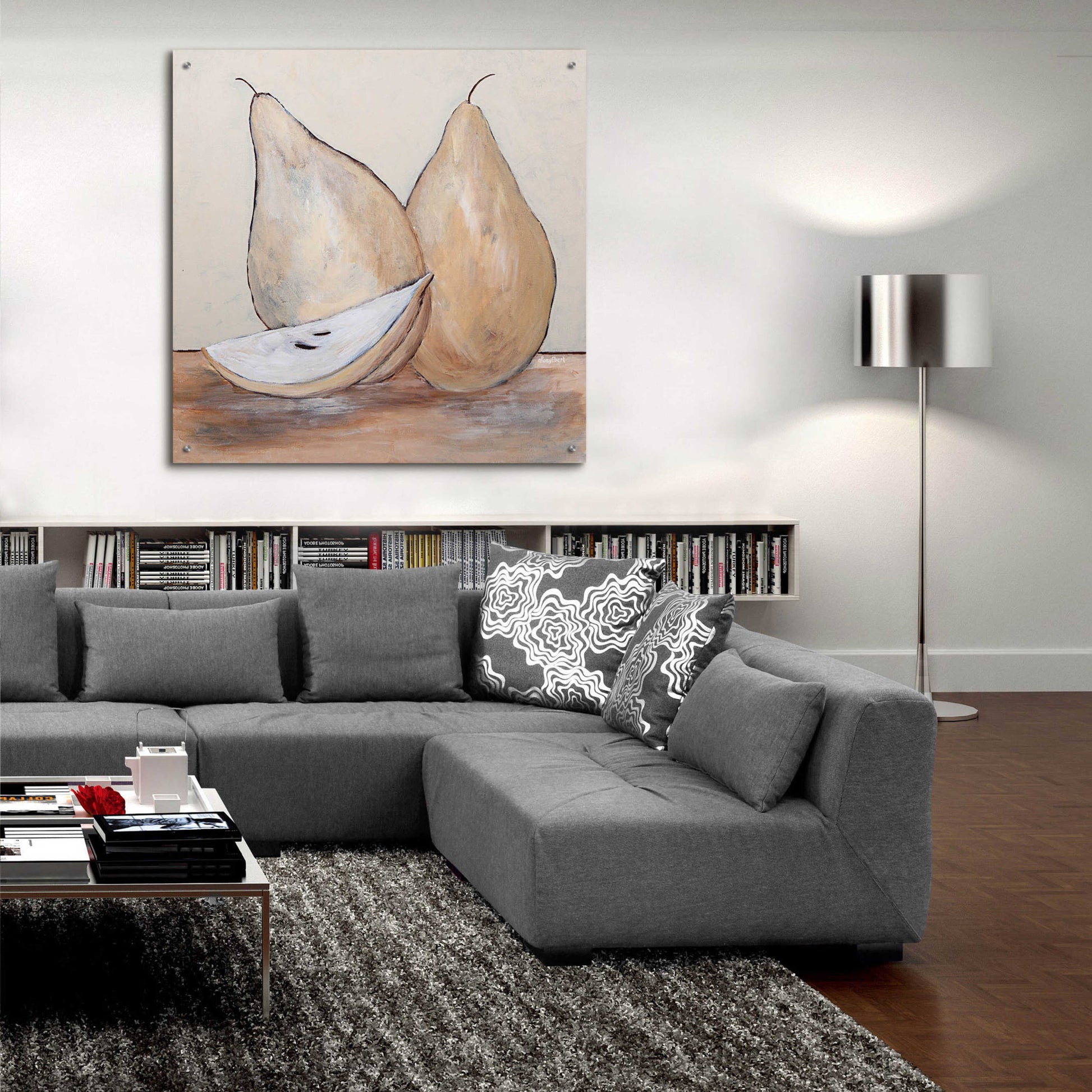 Epic Art 'Pair of Pears' by Roey Ebert, Acrylic Glass Wall Art,36x36