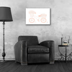 Epic Art 'Pink Flower Bike' by Rachel Nieman, Acrylic Glass Wall Art,24x16