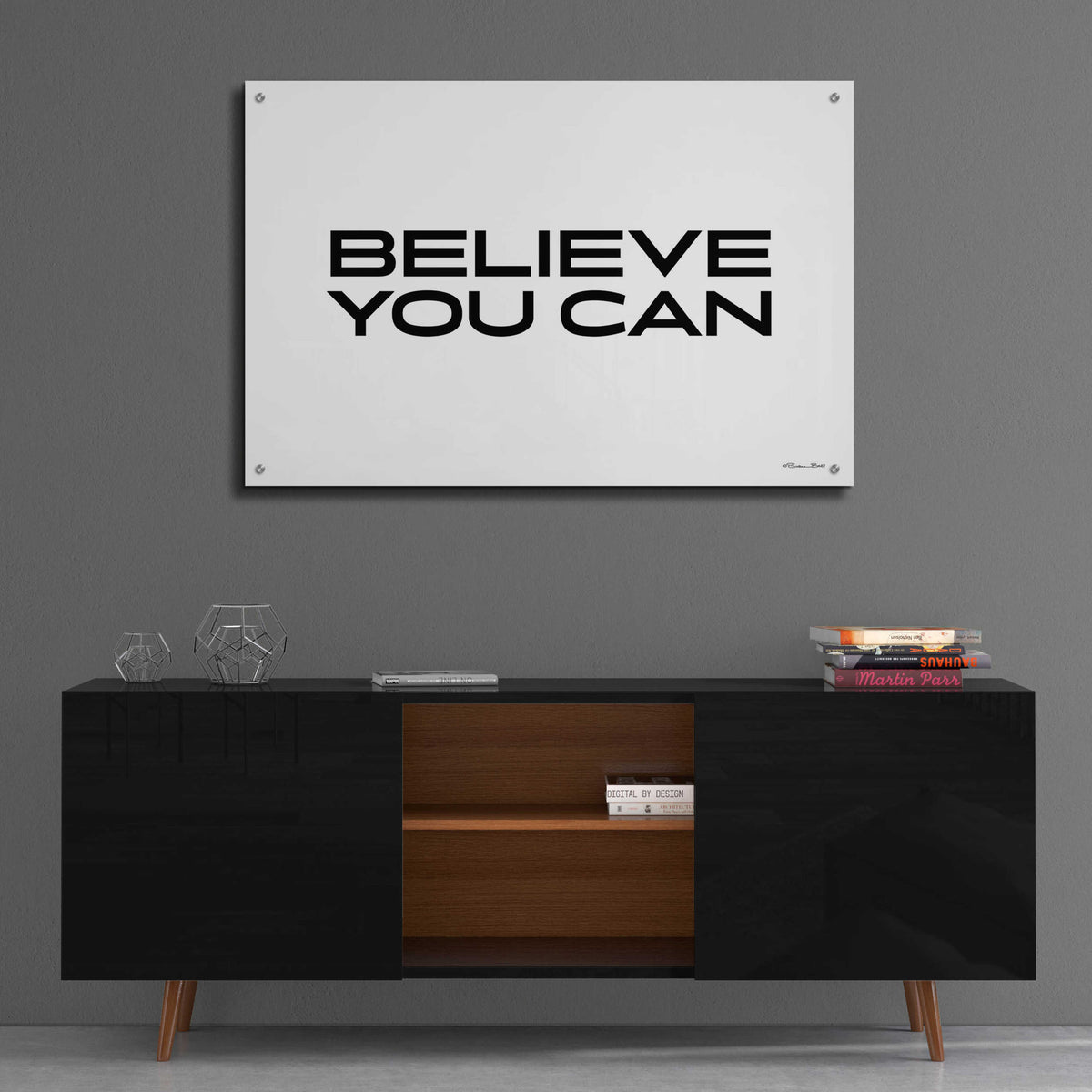 Epic Art 'Believe You Can' by Susan Ball, Acrylic Glass Wall Art,36x24