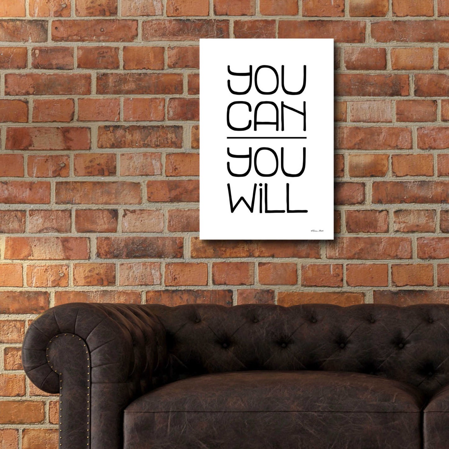 Epic Art 'You Can, You Will' by Susan Ball, Acrylic Glass Wall Art,16x24