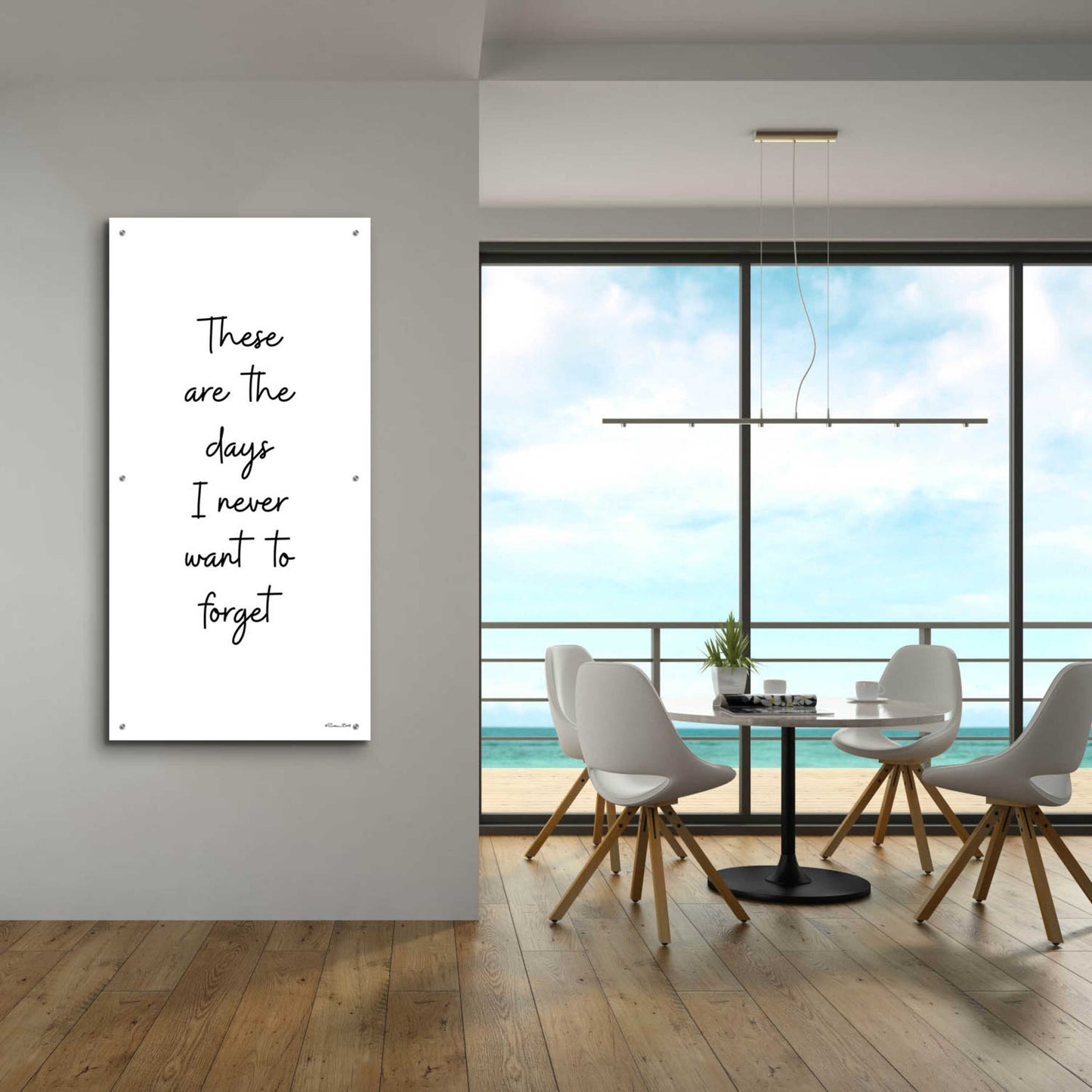 Epic Art 'These Are the Days' by Susan Ball, Acrylic Glass Wall Art,24x48