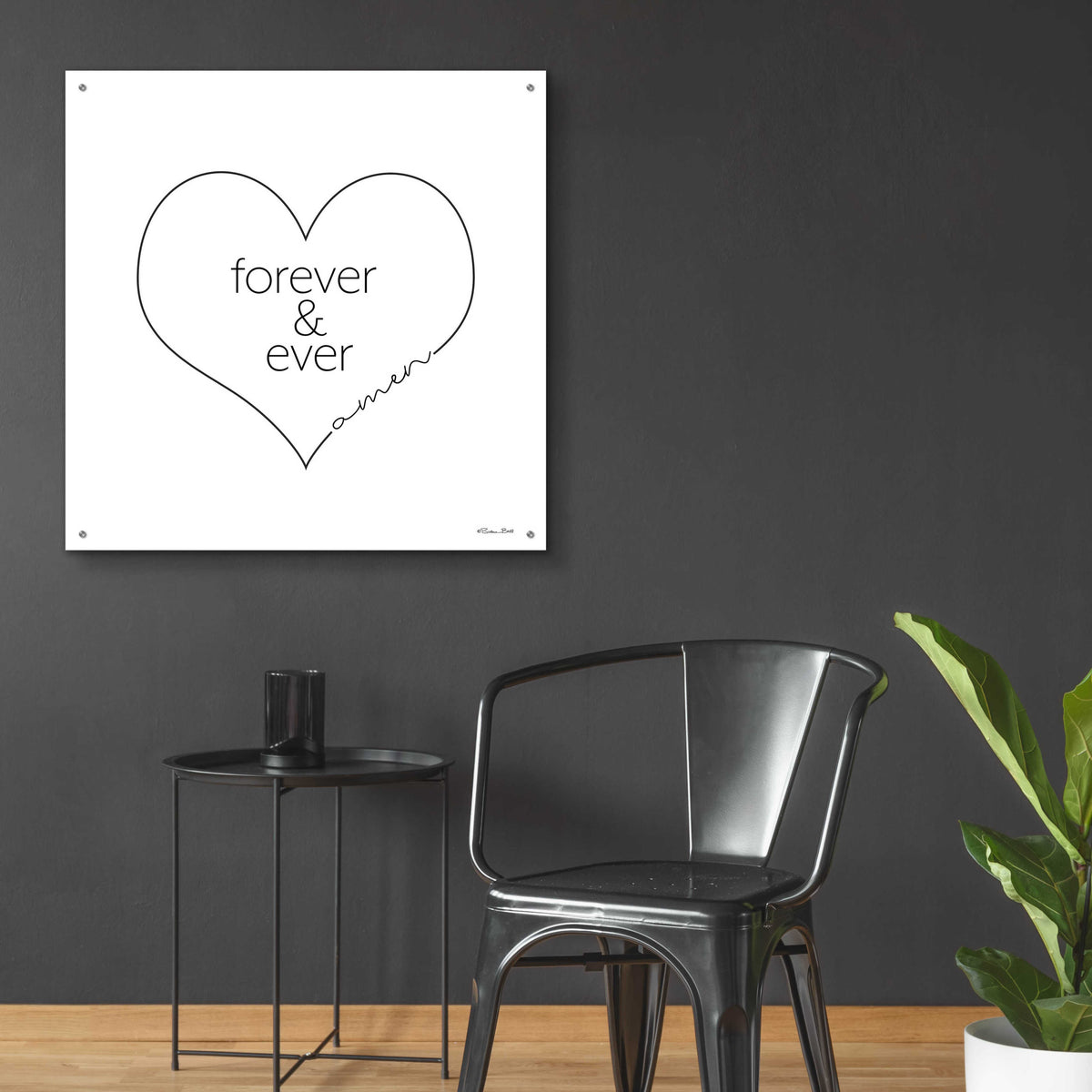 Epic Art 'Forever & Ever Amen' by Susan Ball, Acrylic Glass Wall Art,36x36