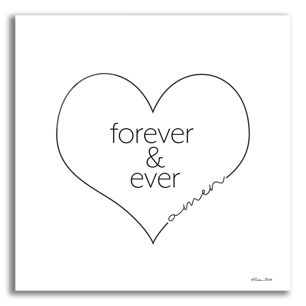 Epic Art 'Forever & Ever Amen' by Susan Ball, Acrylic Glass Wall Art
