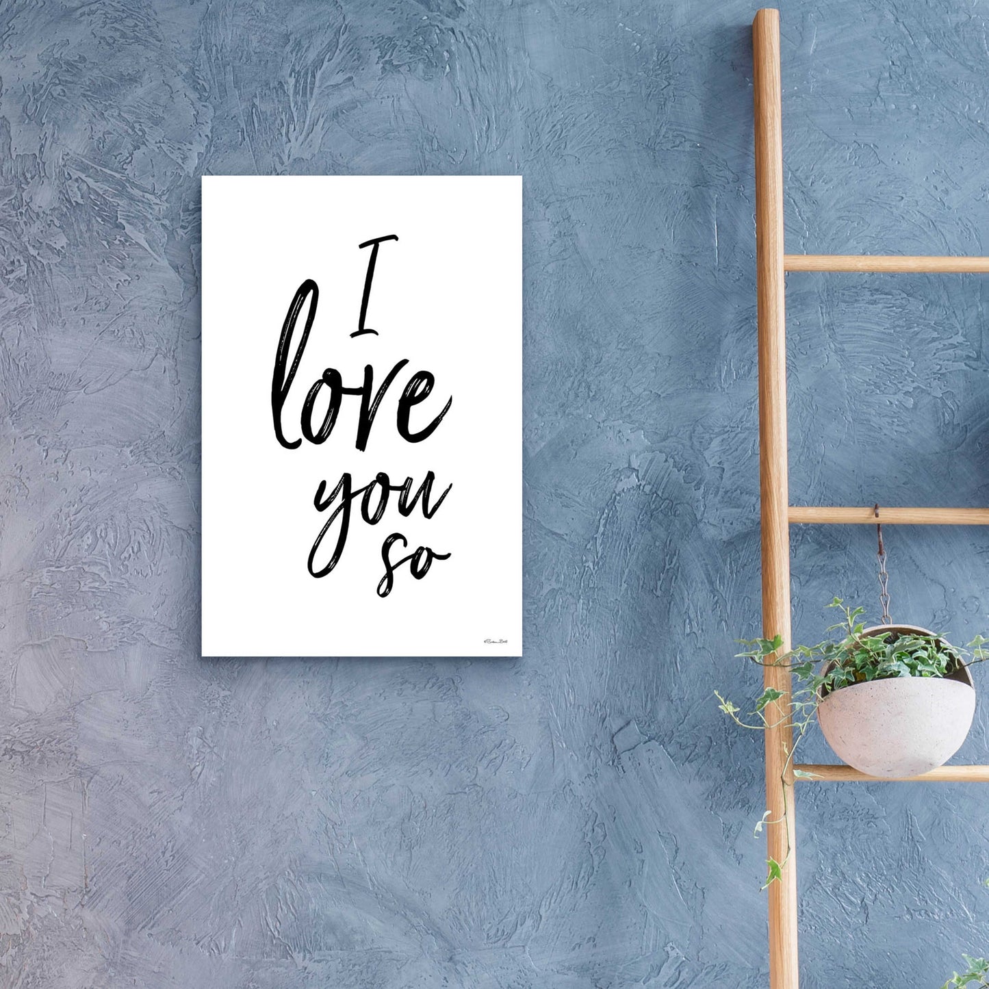 Epic Art 'I Love You So' by Susan Ball, Acrylic Glass Wall Art,16x24