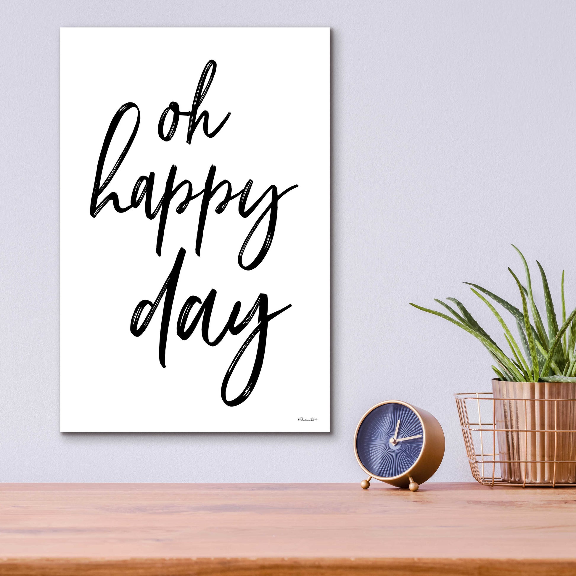 Epic Art 'Oh Happy Day' by Susan Ball, Acrylic Glass Wall Art,12x16