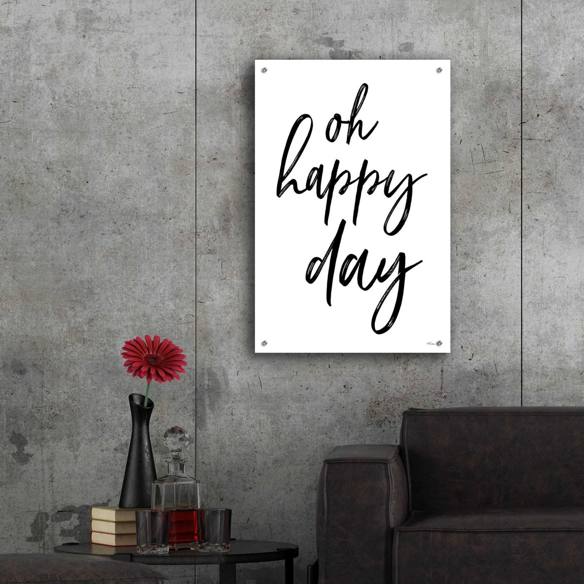 Epic Art 'Oh Happy Day' by Susan Ball, Acrylic Glass Wall Art,24x36