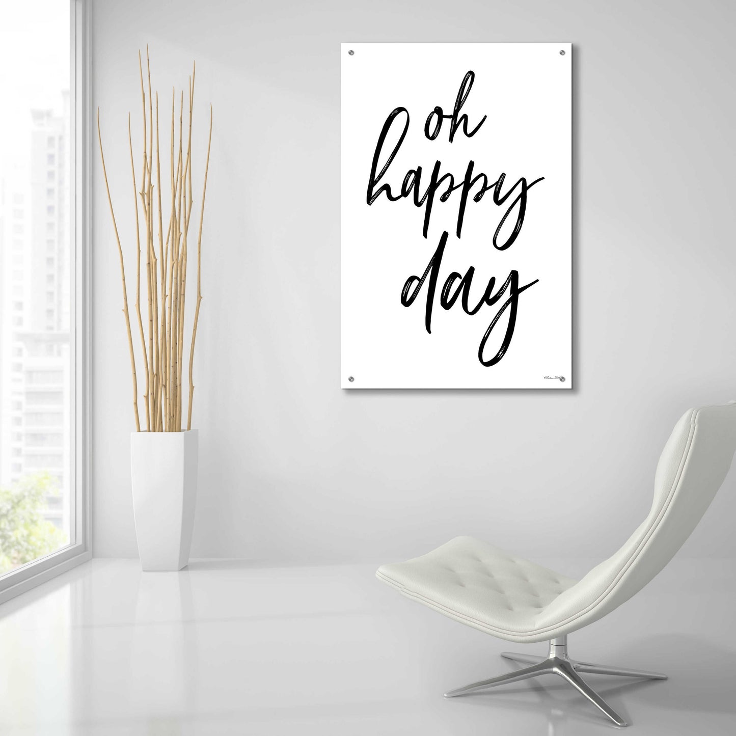 Epic Art 'Oh Happy Day' by Susan Ball, Acrylic Glass Wall Art,24x36