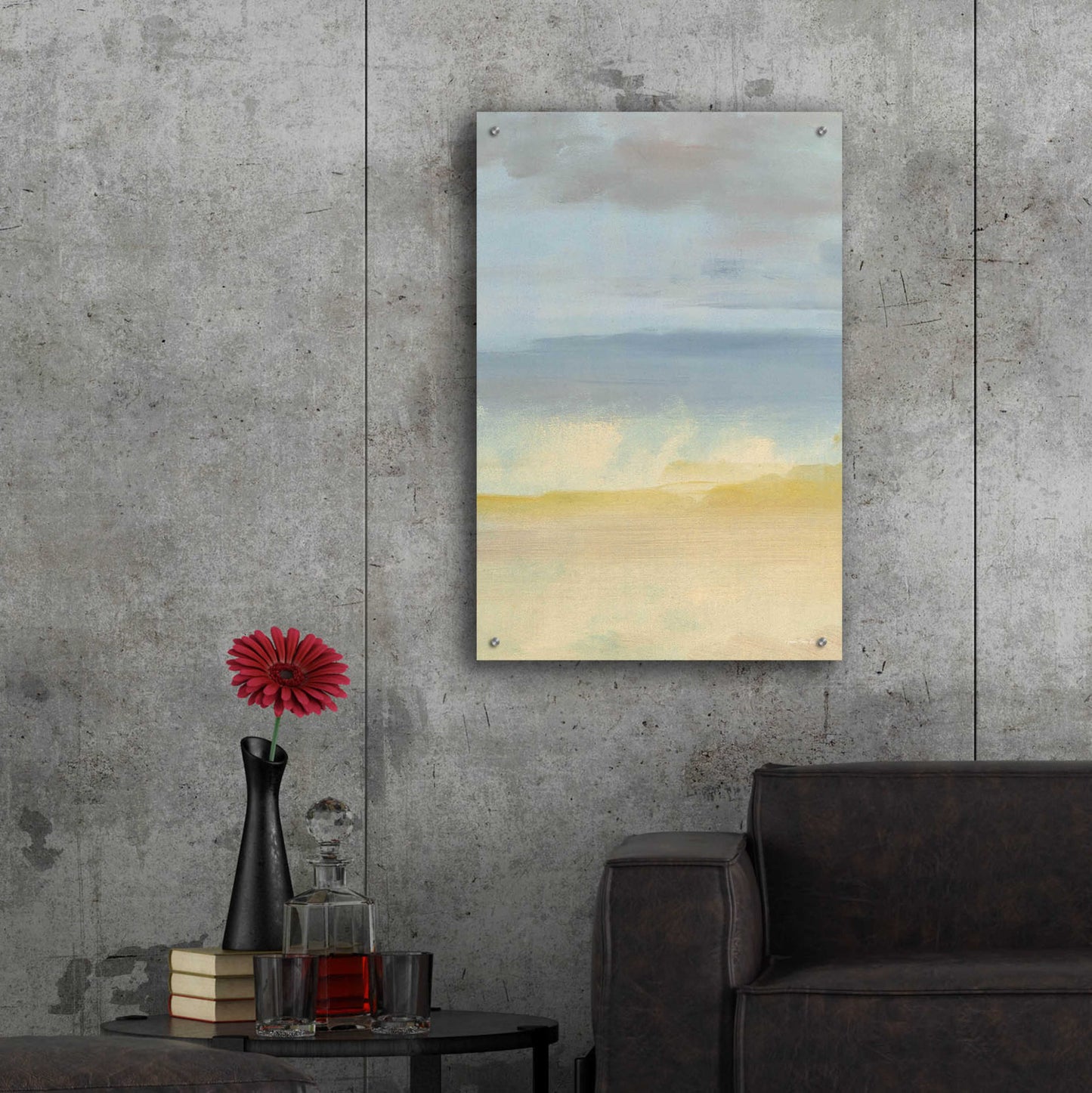 Epic Art 'Sand, Ocean and Sky' by Seven Trees Design, Acrylic Glass Wall Art,24x36