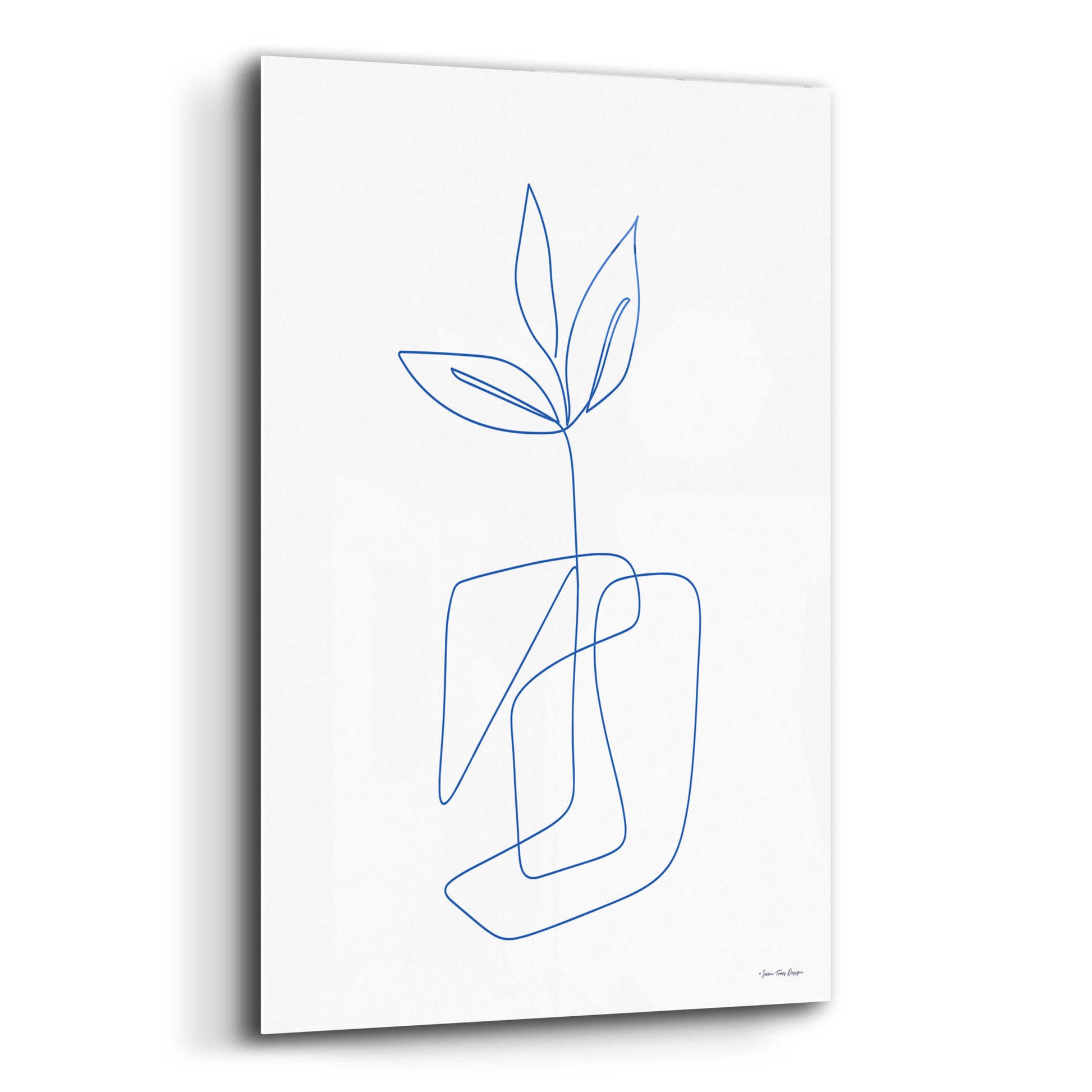 Epic Art 'One Line Botanical II' by Seven Trees Design, Acrylic Glass Wall Art,12x16