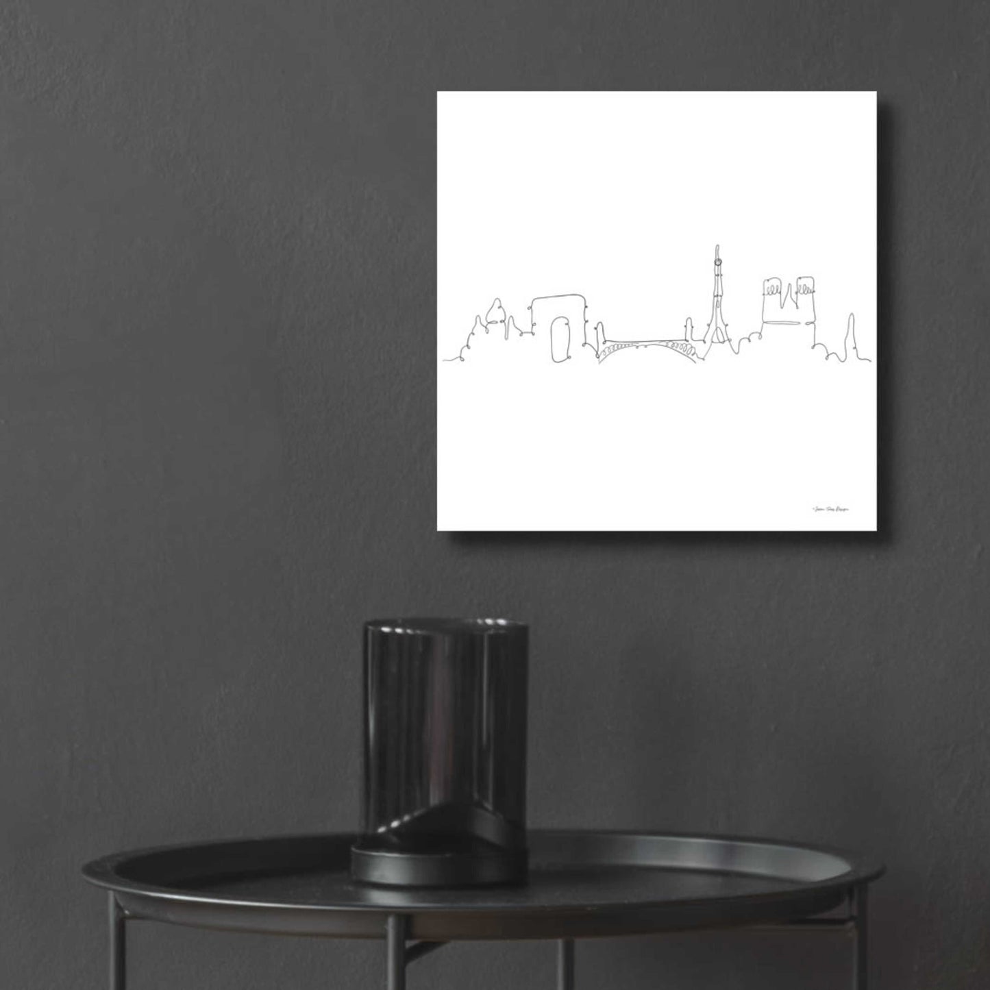 Epic Art 'One Line Paris' by Seven Trees Design, Acrylic Glass Wall Art,12x12