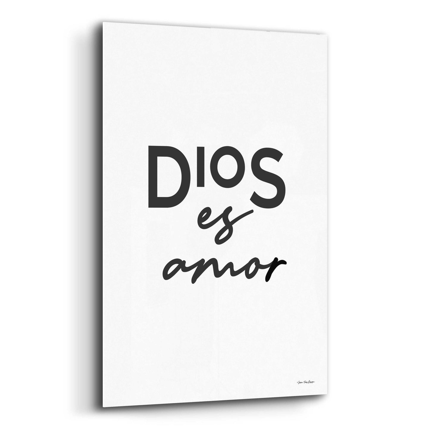 Epic Art 'God is Love - Spanish' by Seven Trees Design, Acrylic Glass Wall Art,12x16