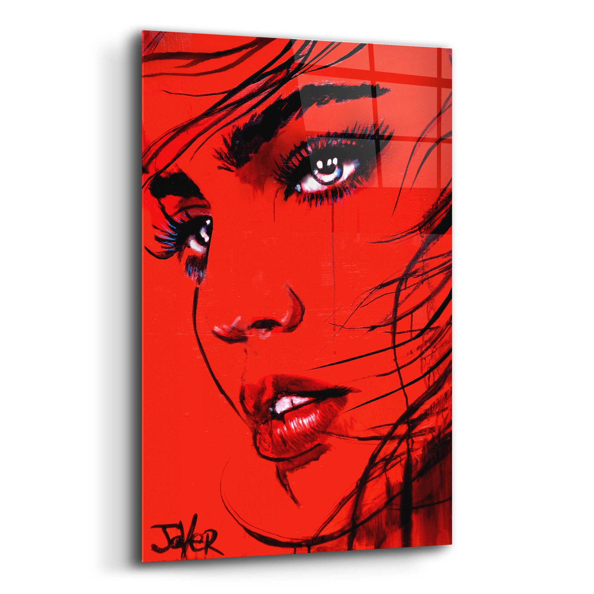 Epic Art 'Crimson Utopia' by Loui Jover, Acrylic Glass Wall Art,12x16