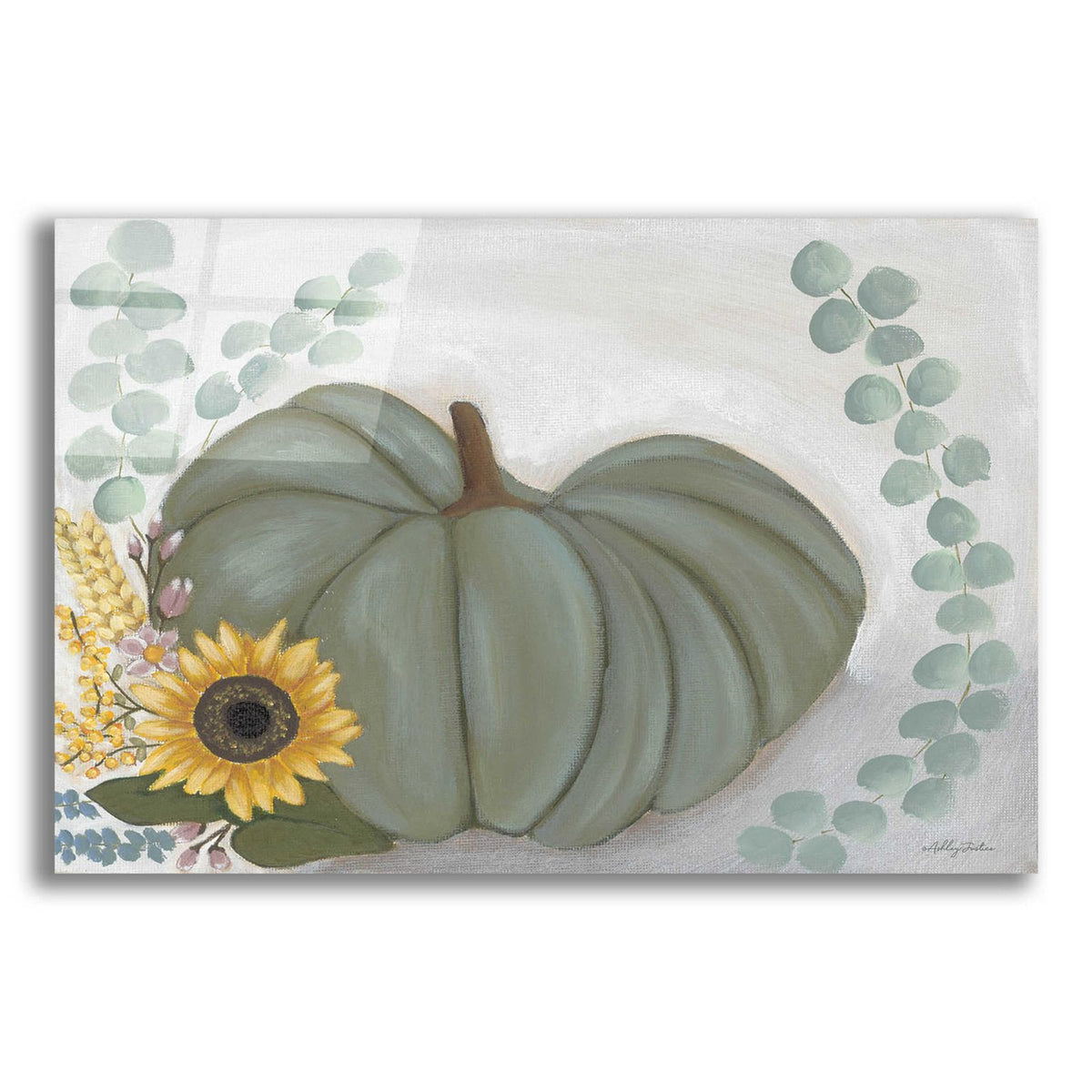 Green Pumpkin by Ashley Justice acrylic glass wall art