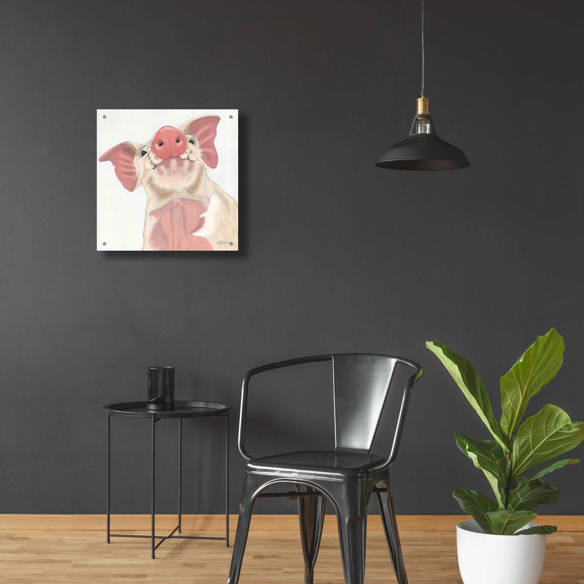 Buster by Ashley Justice - 24x24 acrylic wall art in a room