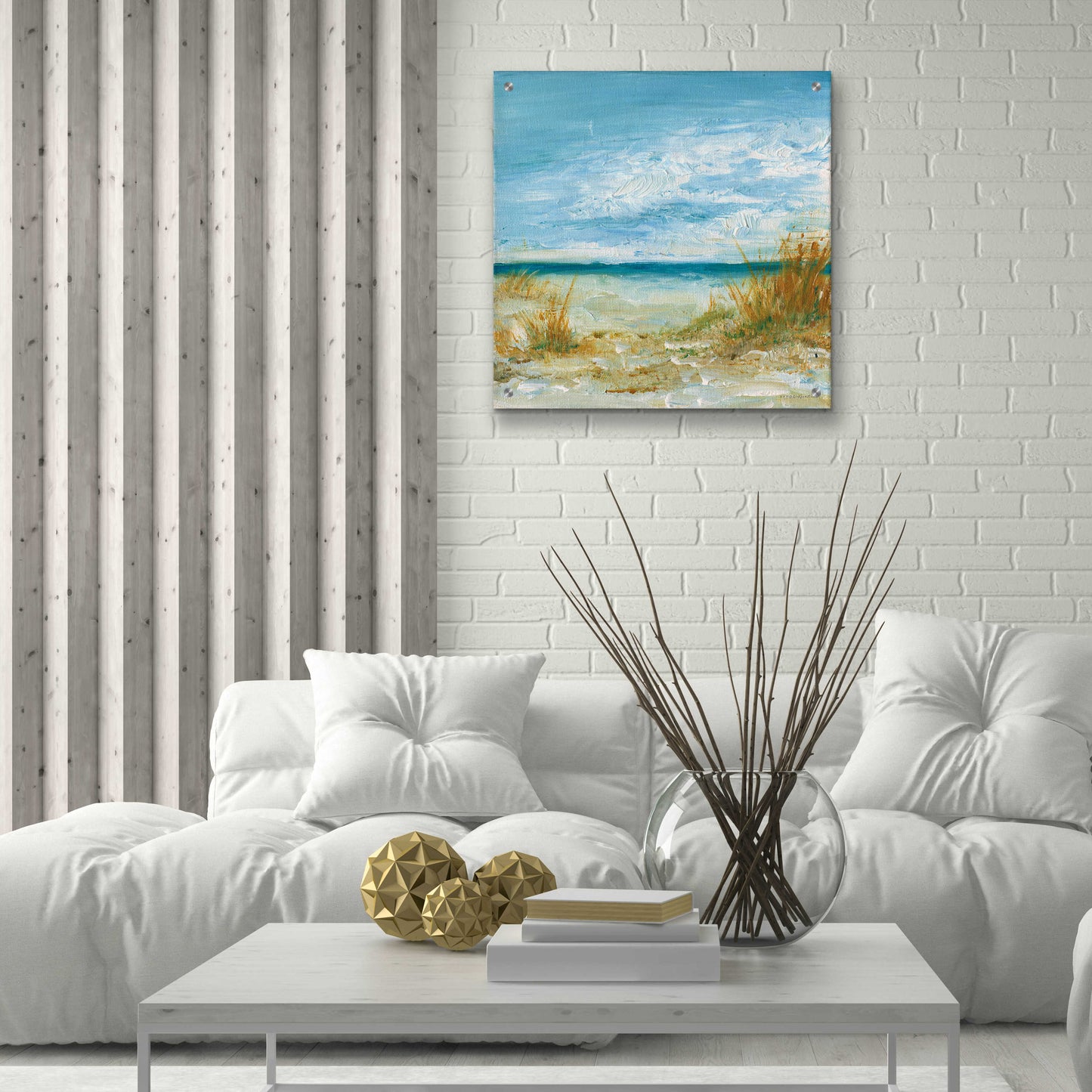 Epic Art 'Sea Breeze' by Kamdon Kreations, Acrylic Glass Wall Art,24x24