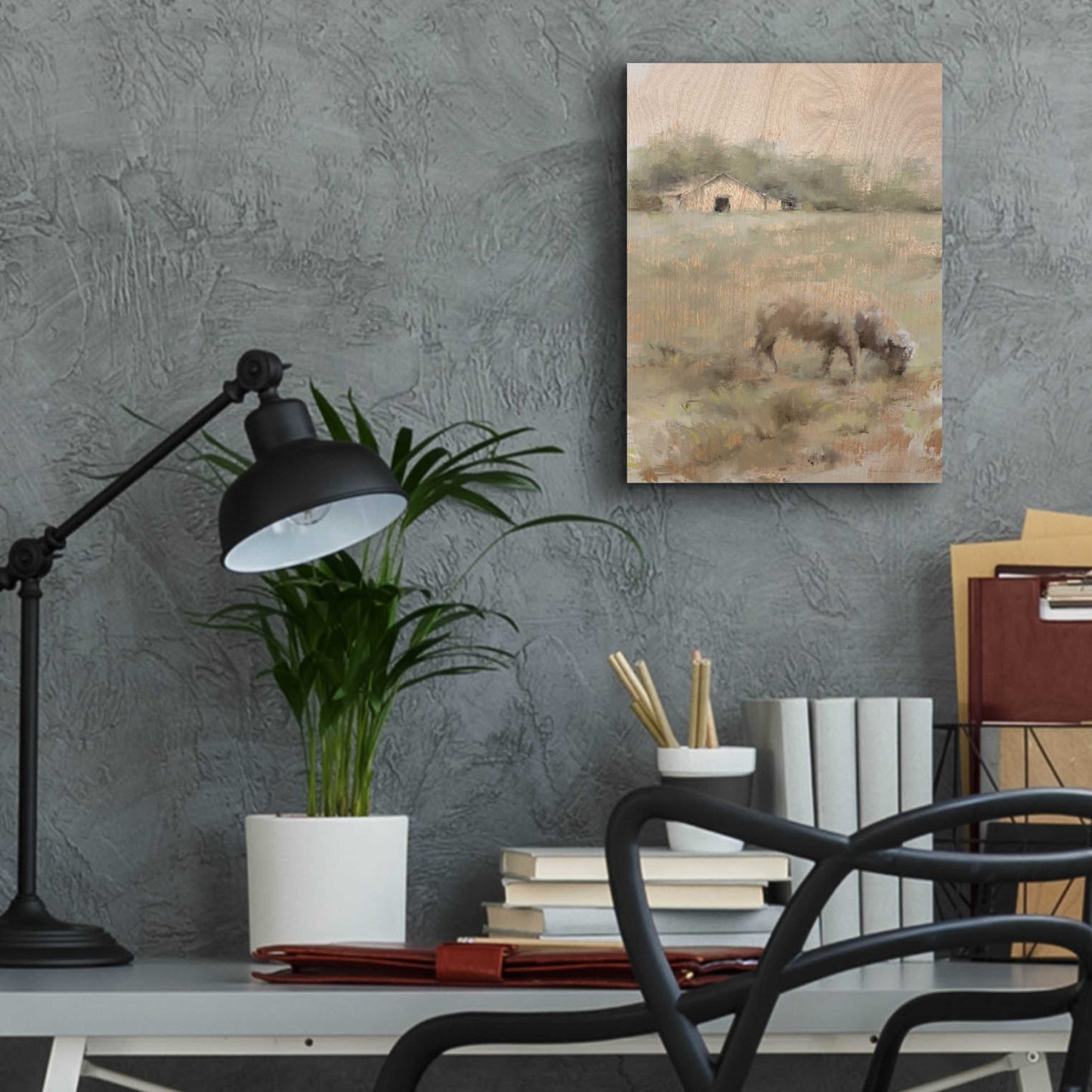 Epic Art 'The Front Pasture' by Kamdon Kreations, Acrylic Glass Wall Art,12x16