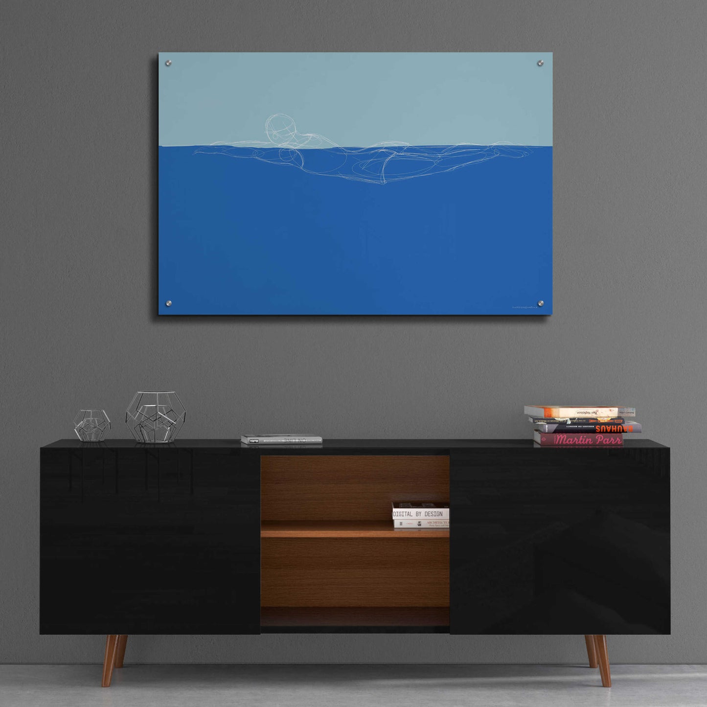 Epic Art 'How to Swim 1' by Kamdon Kreations, Acrylic Glass Wall Art,36x24