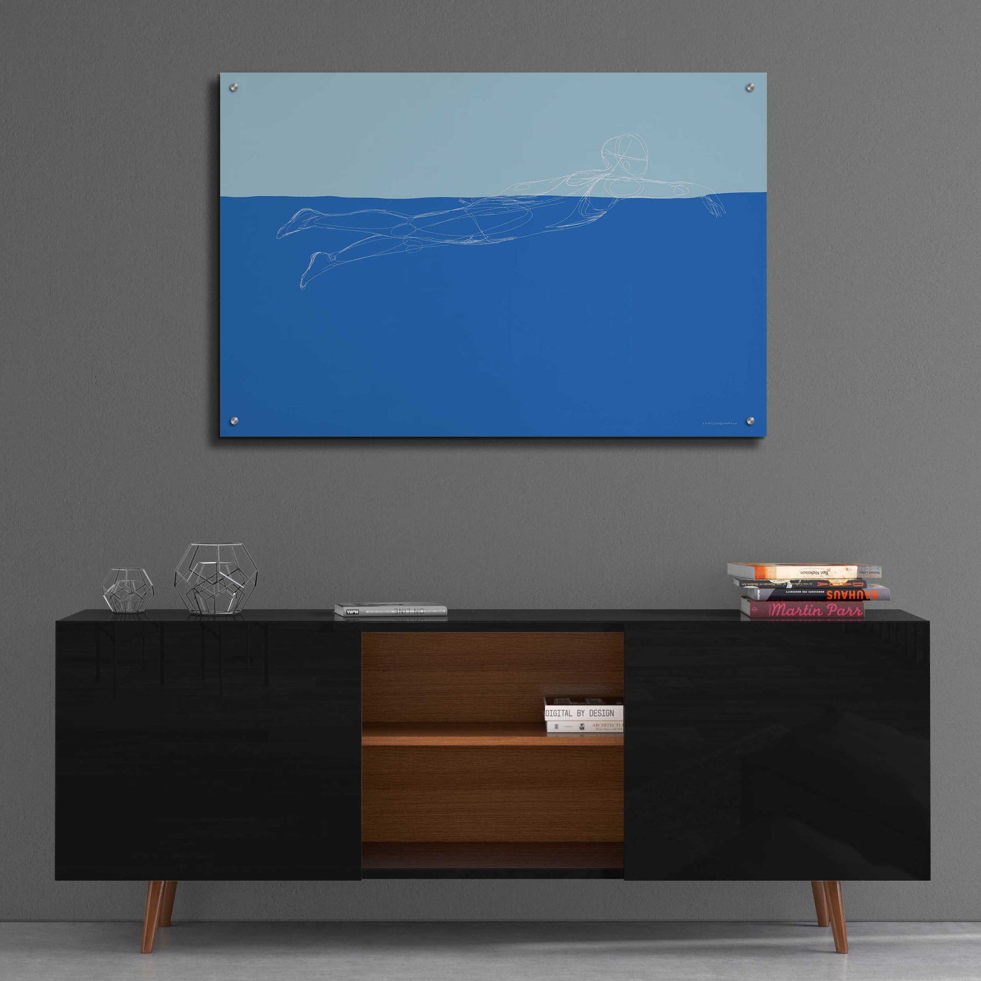 Epic Art 'How to Swim 2' by Kamdon Kreations, Acrylic Glass Wall Art,36x24