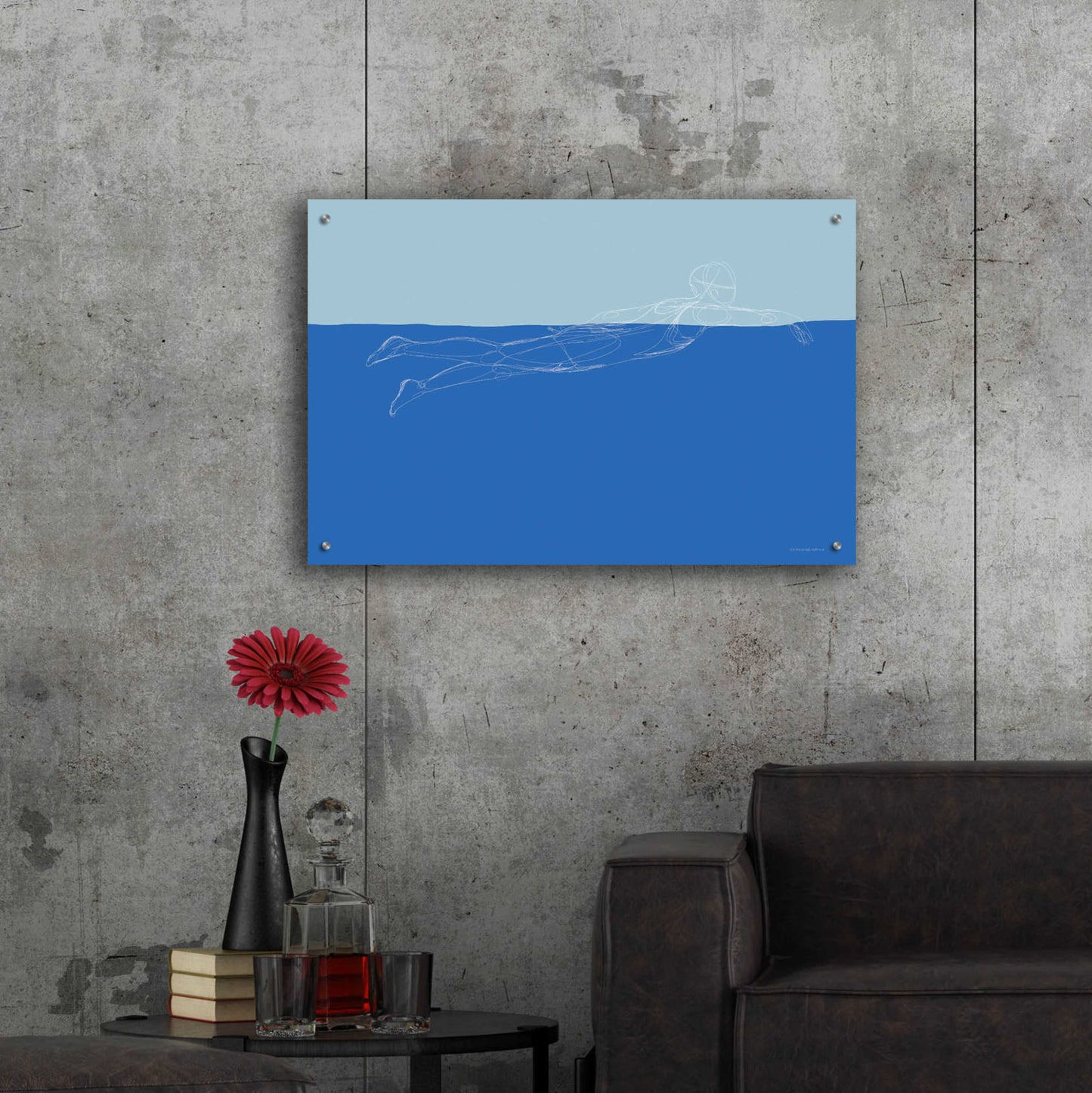 Epic Art 'How to Swim 2' by Kamdon Kreations, Acrylic Glass Wall Art,36x24