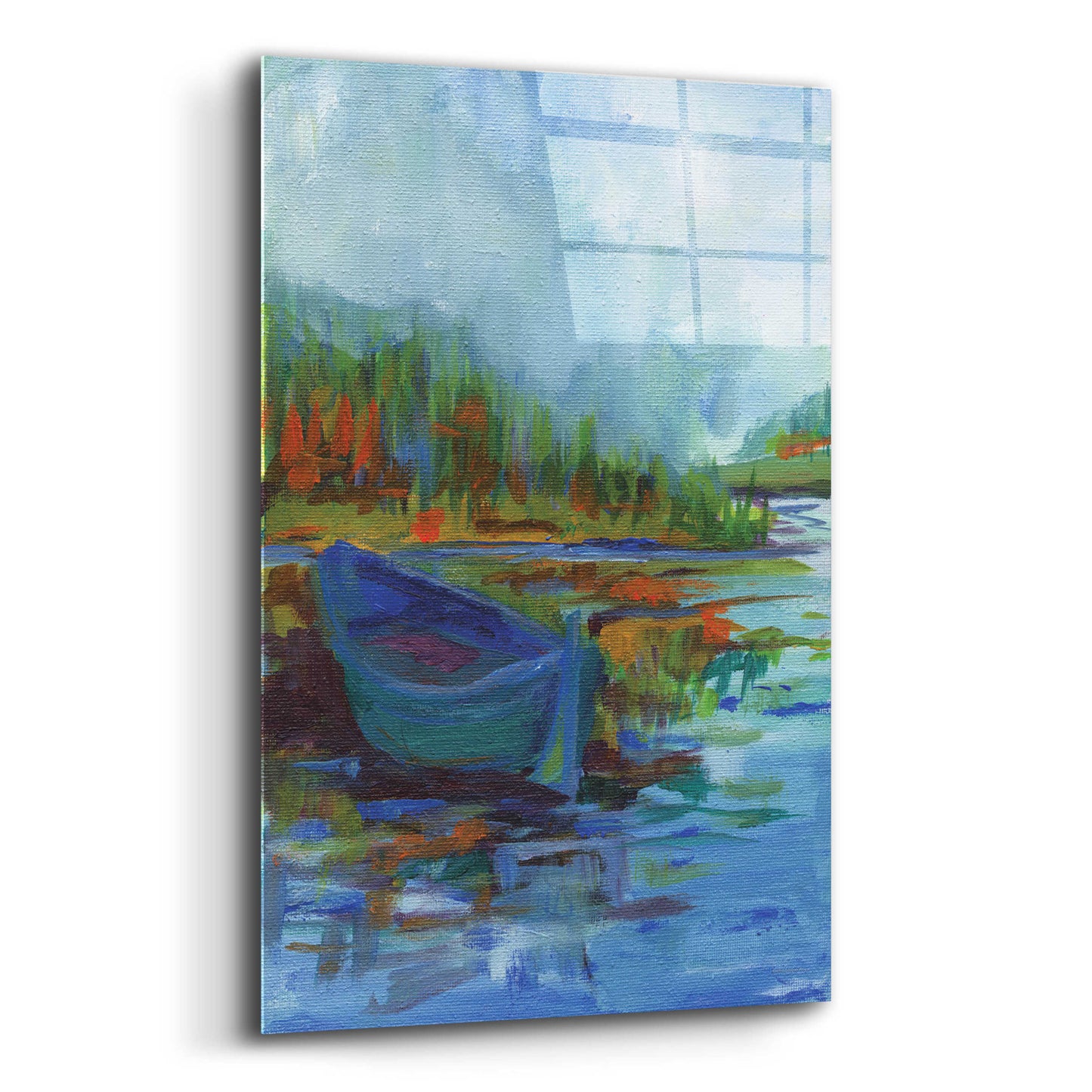 Epic Art 'Blue River' by Kamdon Kreations, Acrylic Glass Wall Art,12x16