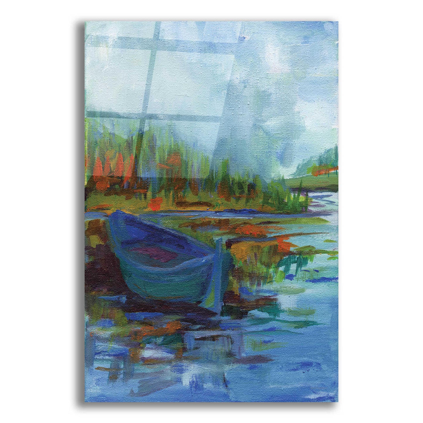 Epic Art 'Blue River' by Kamdon Kreations, Acrylic Glass Wall Art