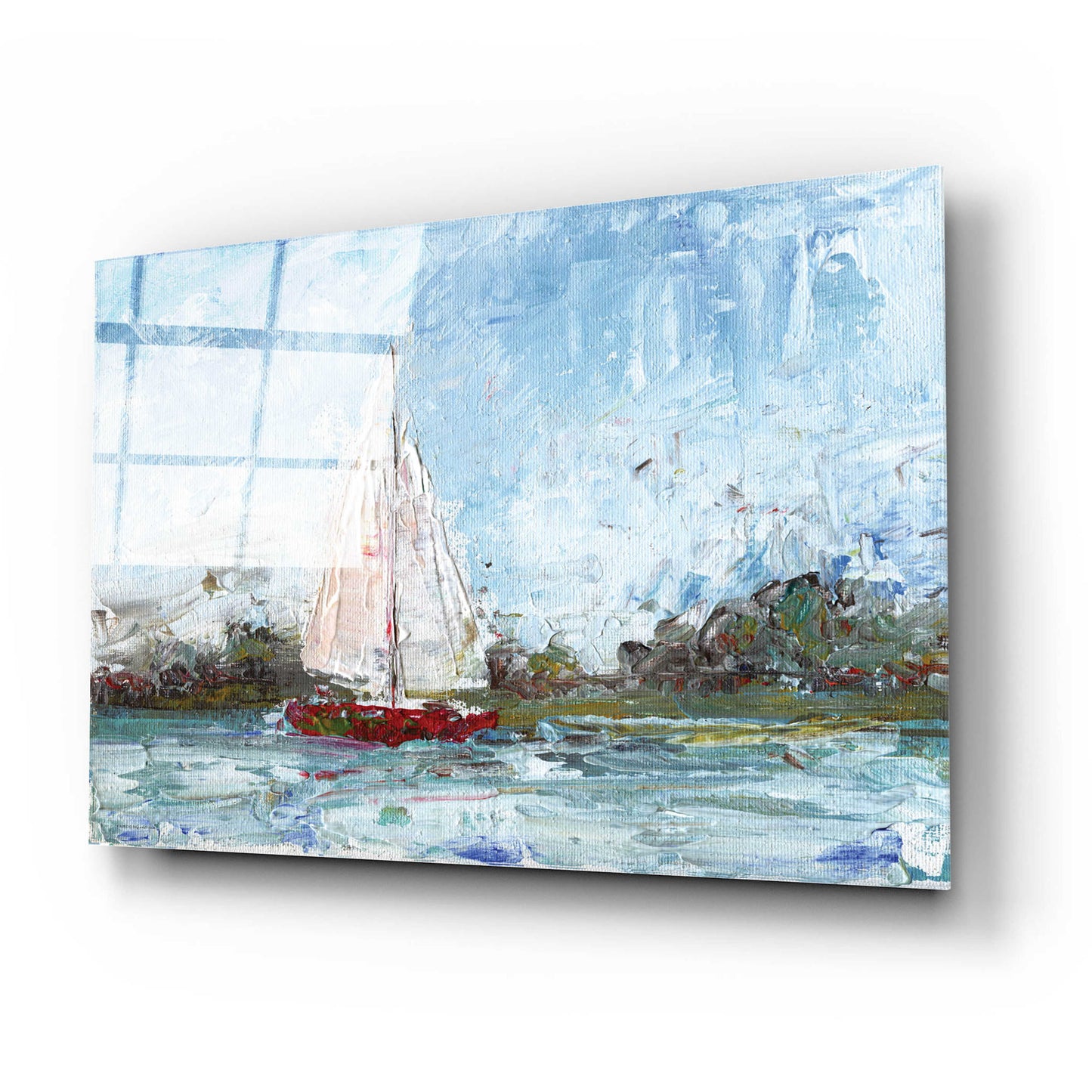 Epic Art 'Here We Go a Sailing' by Kamdon Kreations, Acrylic Glass Wall Art,24x16