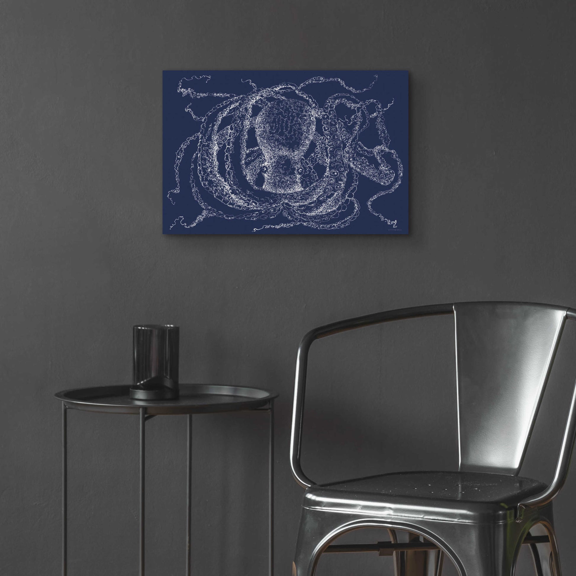 Epic Art 'Octo Scribble' by Kamdon Kreations, Acrylic Glass Wall Art,24x16