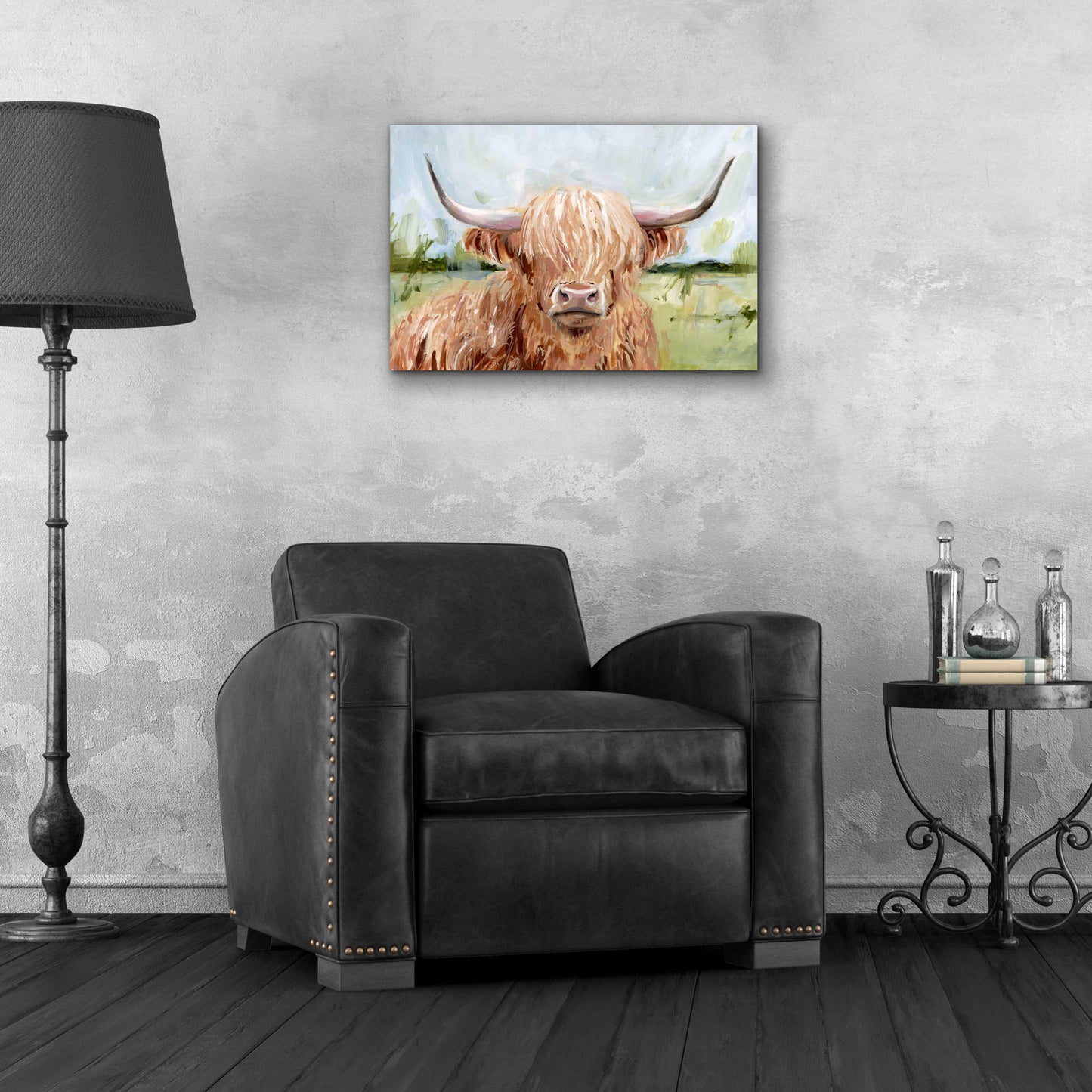 Epic Art 'Highland Grazer II' by Victoria Borges Acrylic Glass Wall Art,24x16