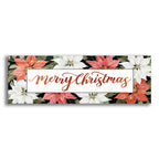 Merry Christmas Poinsettias by Cindy Jacobs acrylic glass wall art