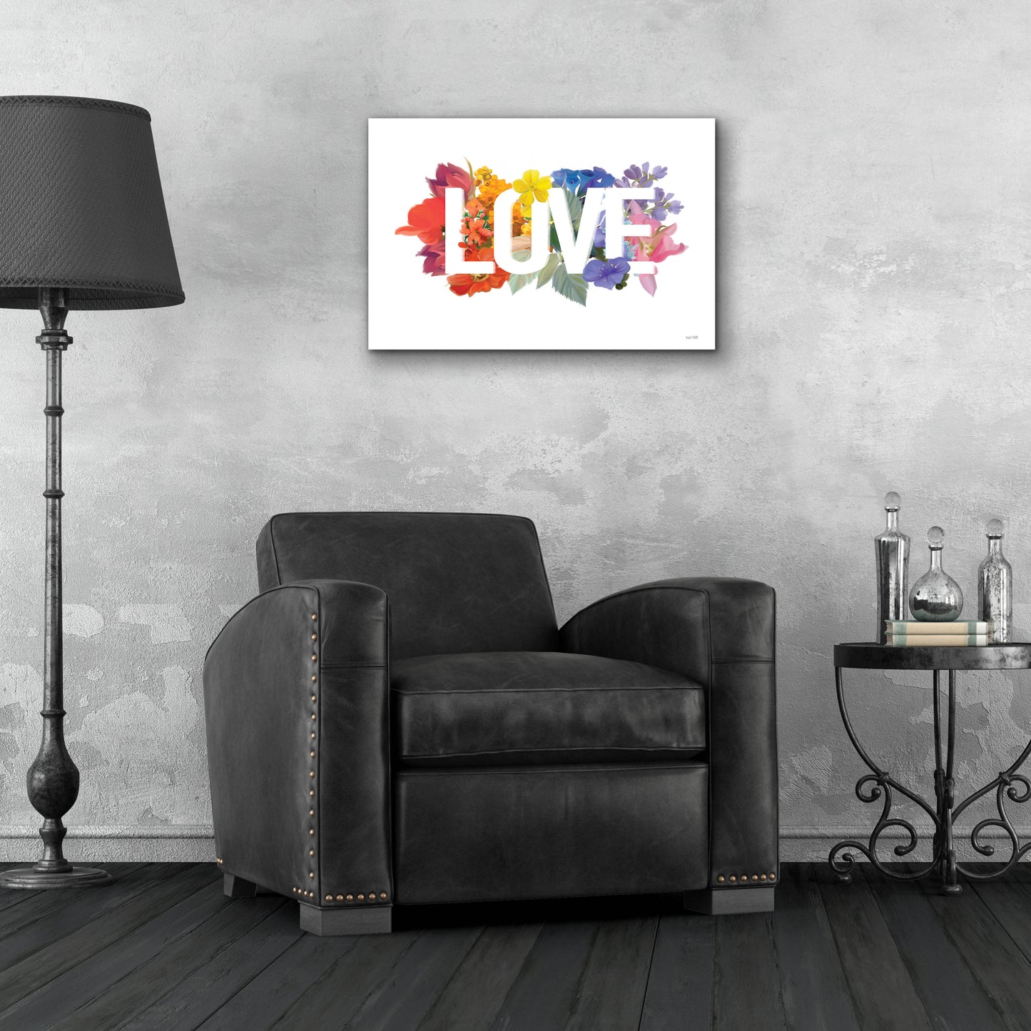 Epic Art 'Rainbow Love' by House Fenway, Acrylic Glass Wall Art,24x16