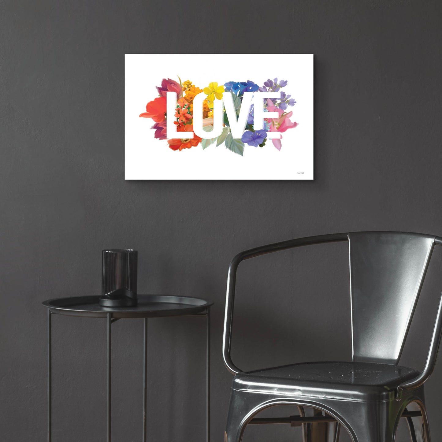 Epic Art 'Rainbow Love' by House Fenway, Acrylic Glass Wall Art,24x16