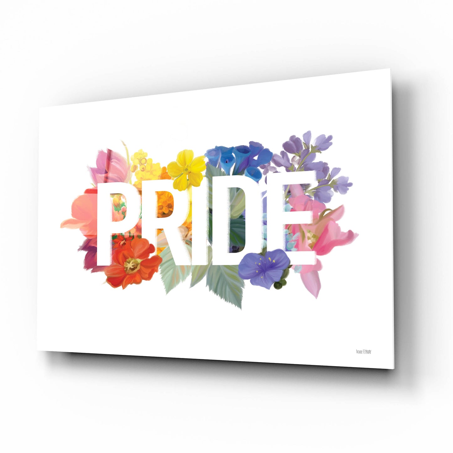 Epic Art 'Rainbow Pride' by House Fenway, Acrylic Glass Wall Art,16x12