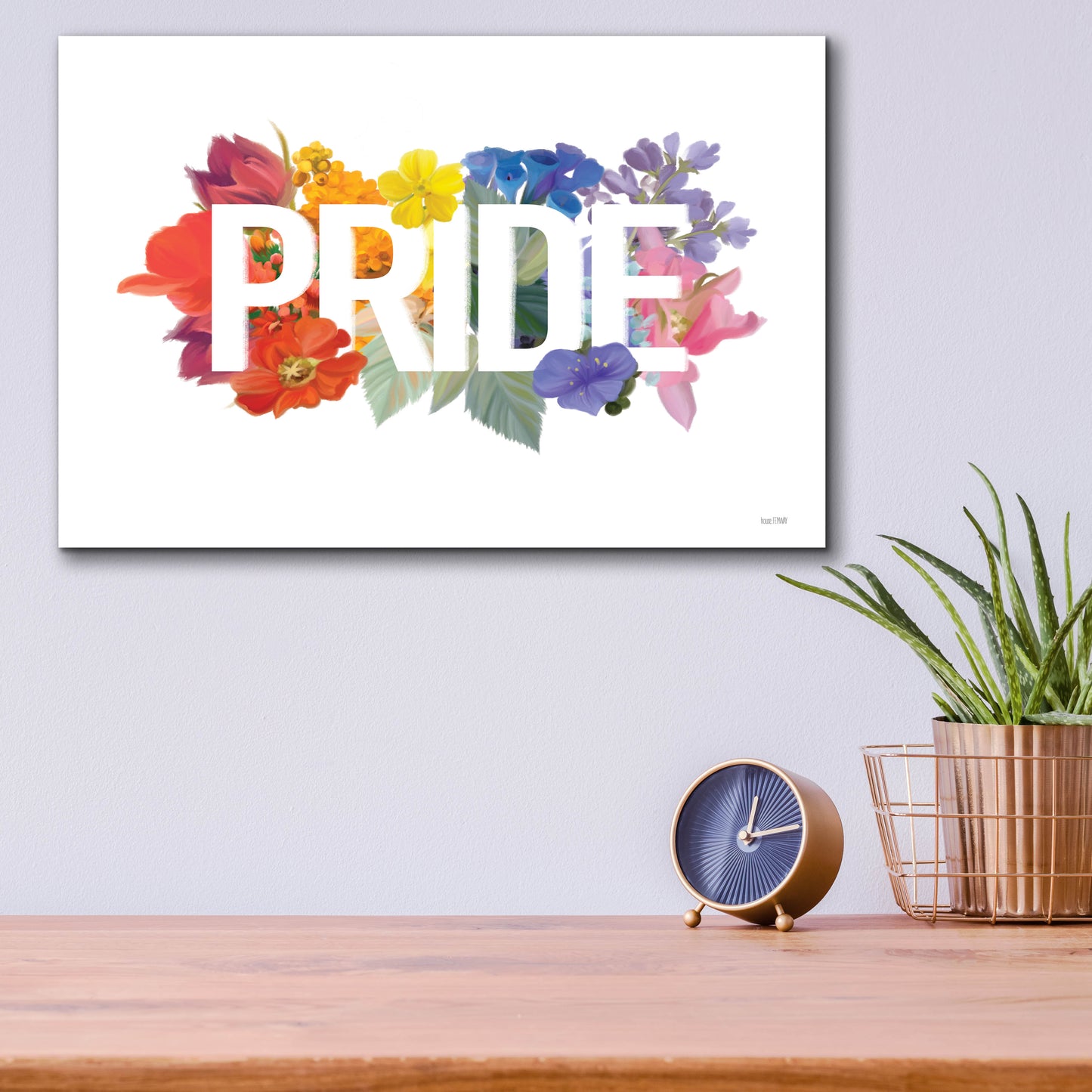 Epic Art 'Rainbow Pride' by House Fenway, Acrylic Glass Wall Art,16x12