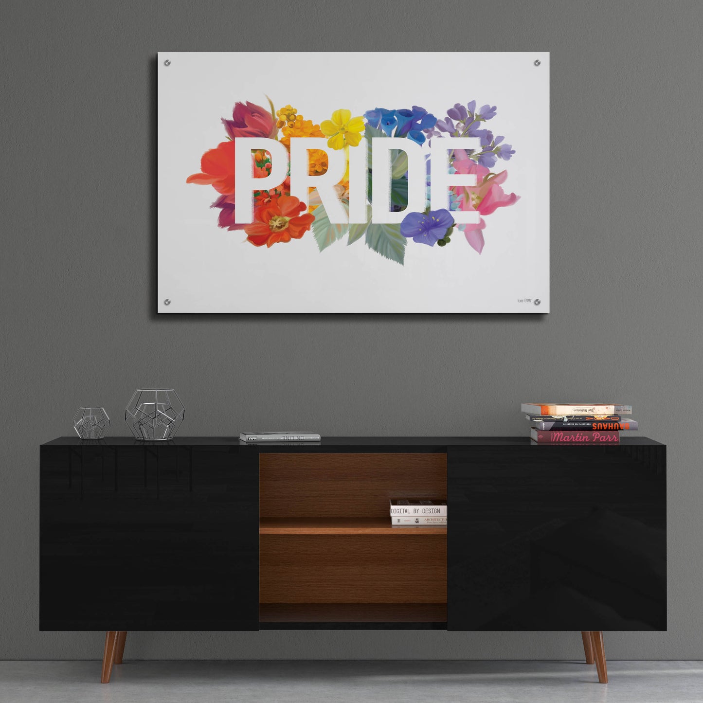 Epic Art 'Rainbow Pride' by House Fenway, Acrylic Glass Wall Art,36x24