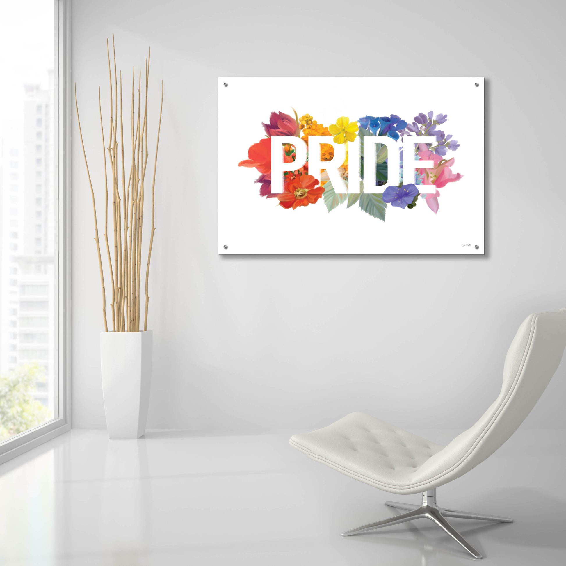 Epic Art 'Rainbow Pride' by House Fenway, Acrylic Glass Wall Art,36x24