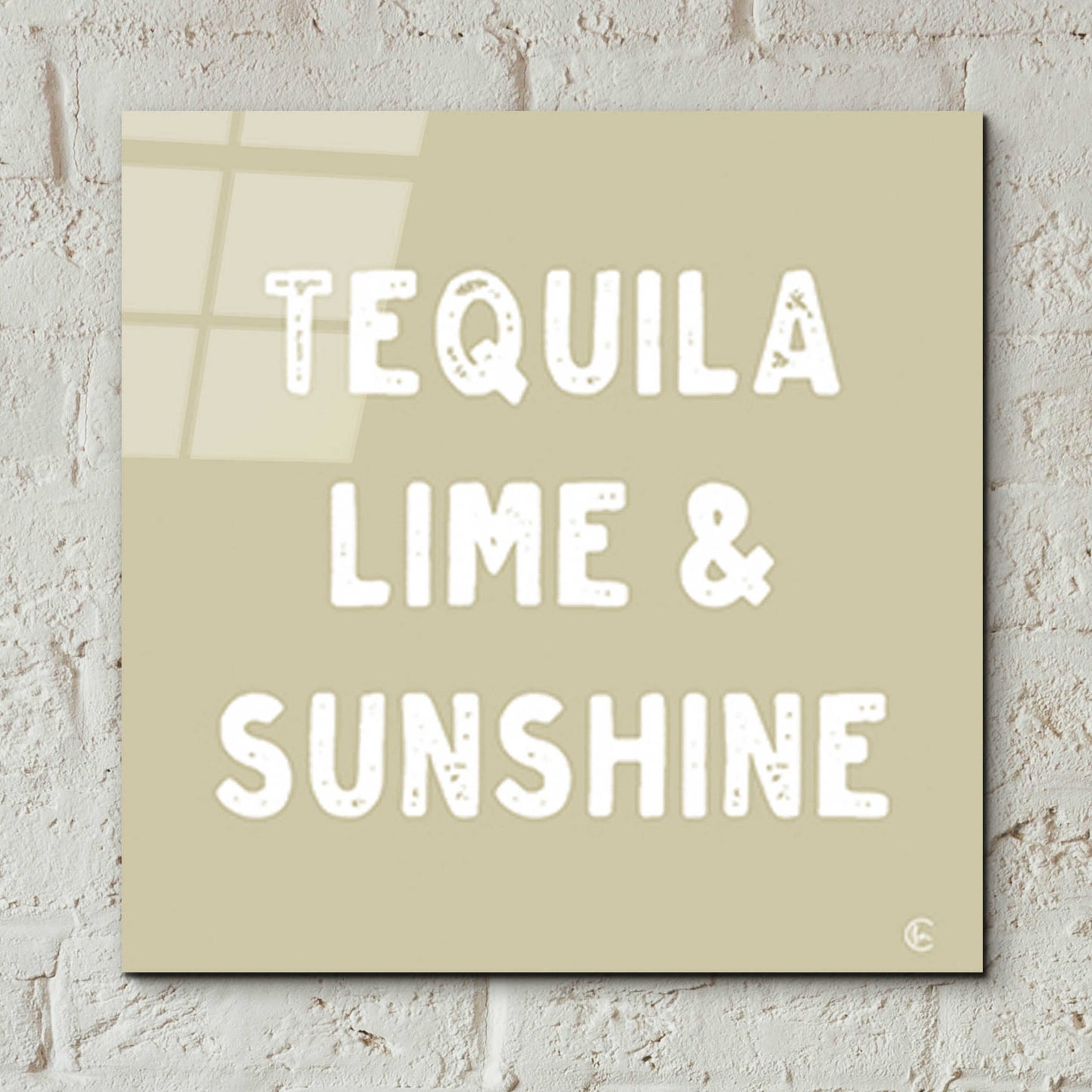 Epic Art 'Tequila, Lime & Sunshine' by Fearfully Made Creations, Acrylic Glass Wall Art,12x12