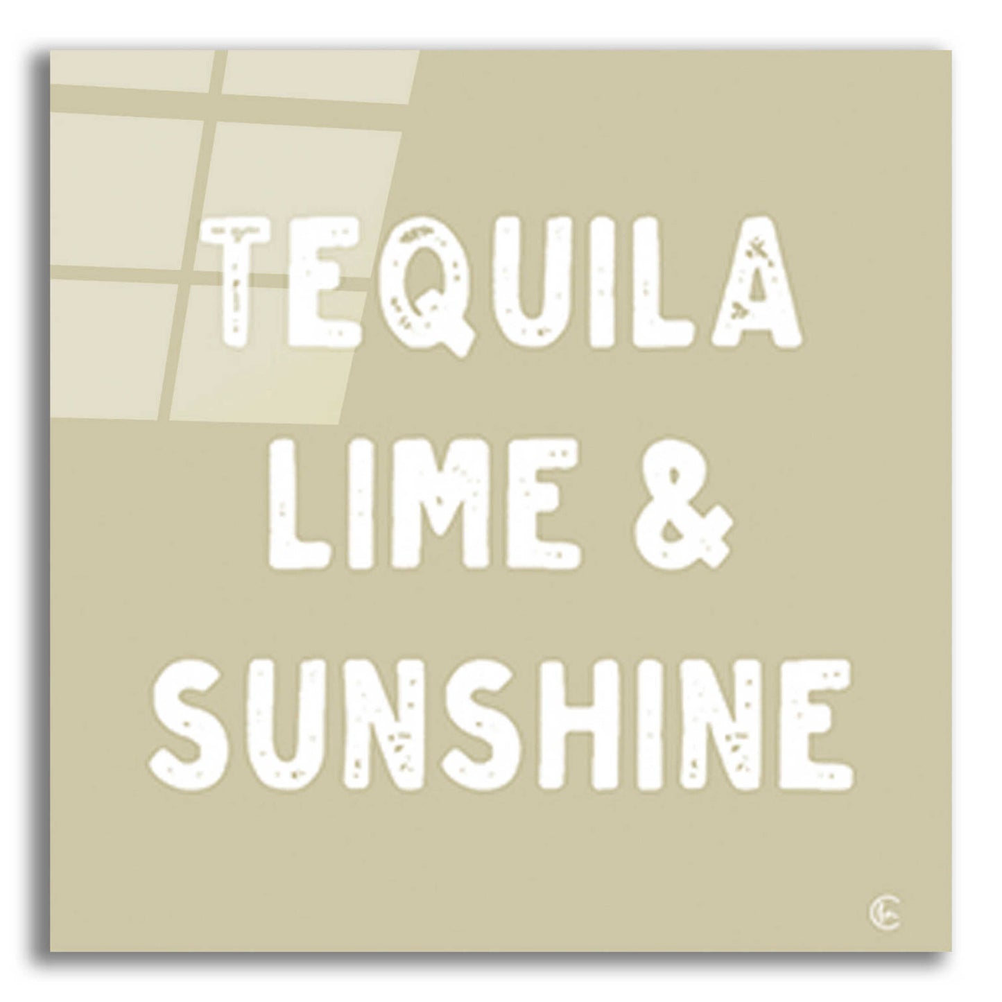 Epic Art 'Tequila, Lime & Sunshine' by Fearfully Made Creations, Acrylic Glass Wall Art,12x12